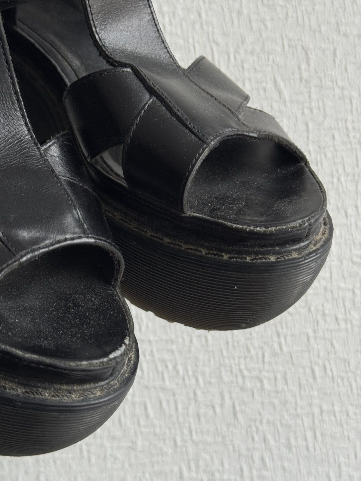 Dr. Martens × Vintage Vintage Dr Martens heels black Avant Garde Ghotic shoes Size US 6 / IT 36 - 5 Thumbnail