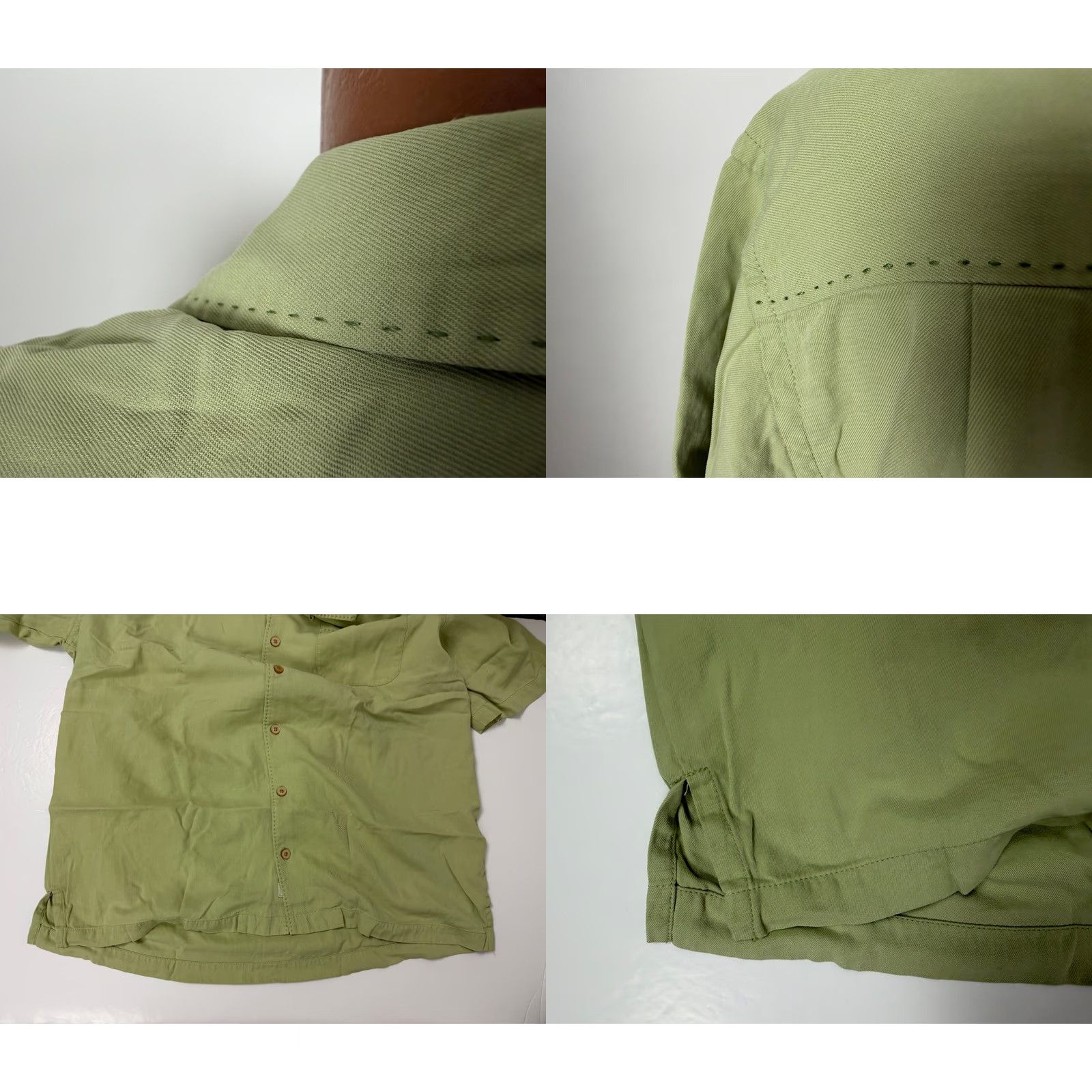 Tommy Bahama Tommy Bahama Shirt Men Large Silk Minimal Camp Collar Hawaiian Contrast Stitch Size US L / EU 52-54 / 3 - 8 Thumbnail