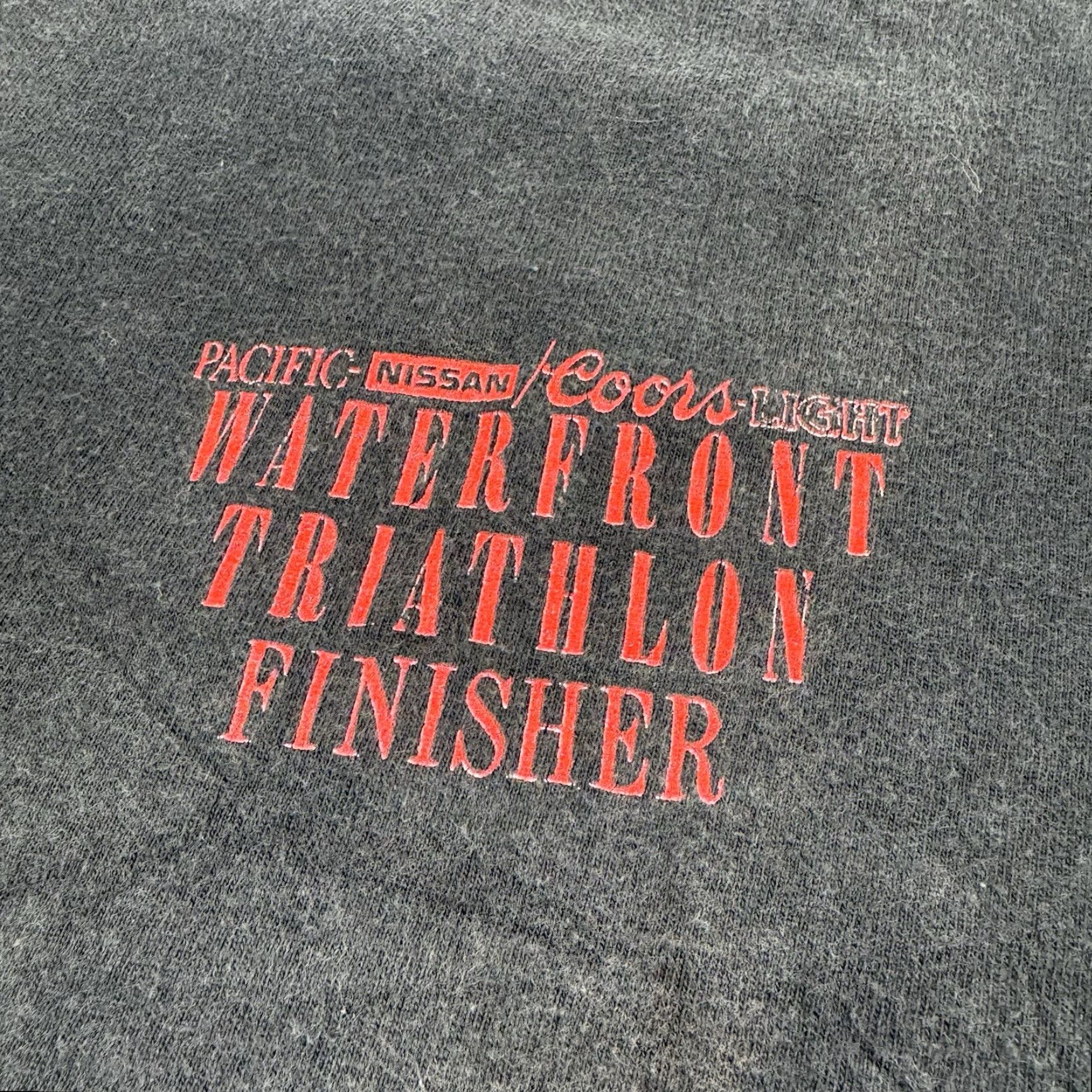 Hanes VINTAGE Hanes Black 90s Grunge Honolulu Triathlon T-Shirt Adult XL Mens Size US XL / EU 56 / 4 - 6 Thumbnail