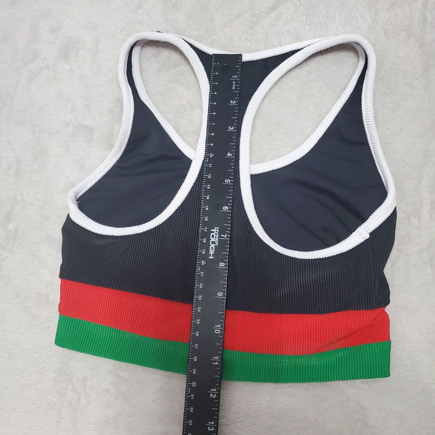 Beach Riot BEACH RIOT SPORT Bra Top & Leggings Set XS Black Colorblock Ribbed Made USA Size XS / US 0-2 / IT 36-38 - 6 Thumbnail