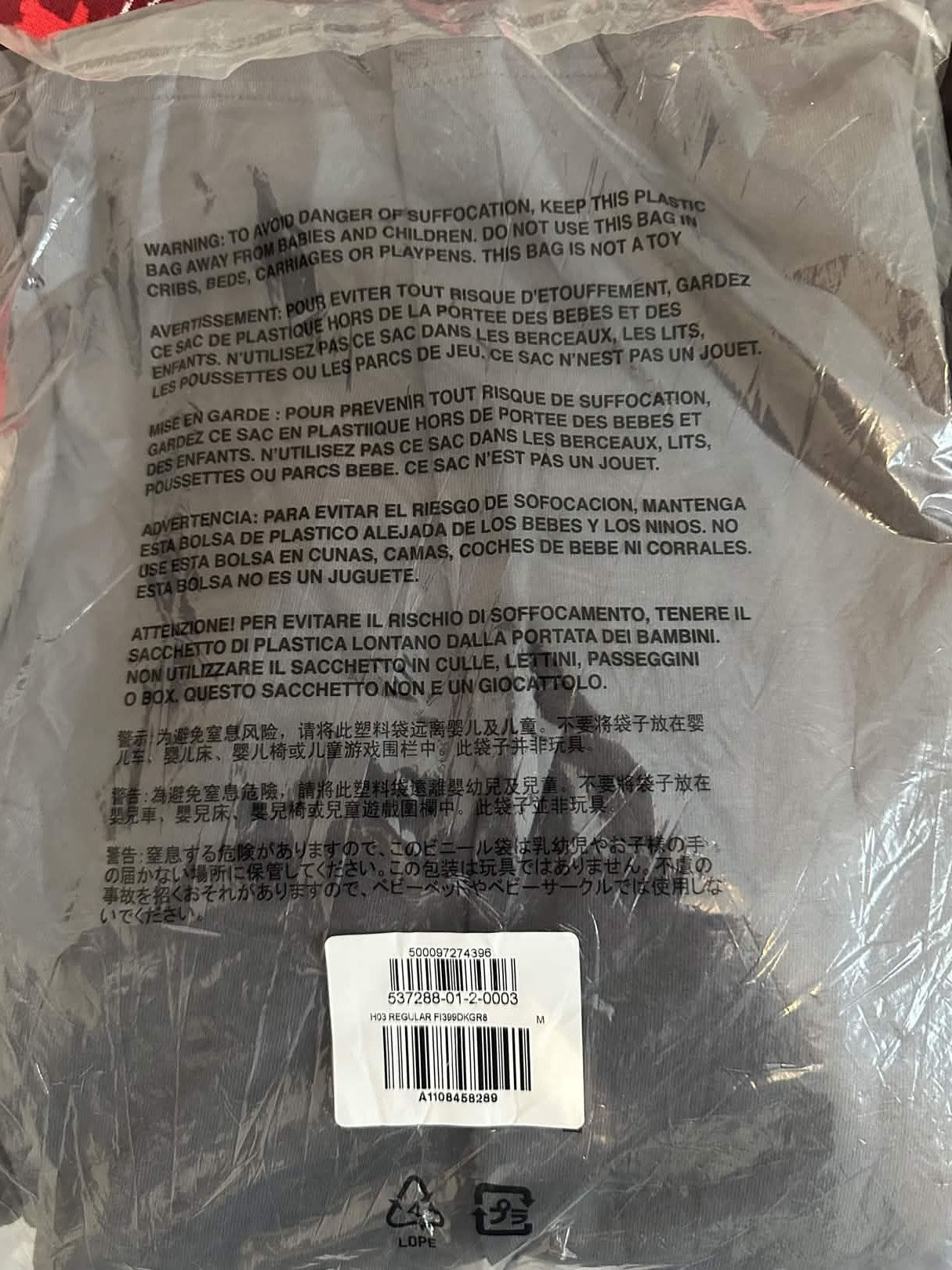 Balenciaga × Gap × Yeezy DARK GREY LONGSLEEVE Size US M / EU 48-50 / 2 - 4 Thumbnail