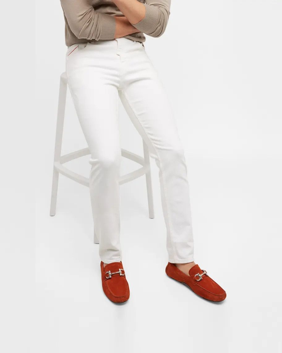 Salvatore Ferragamo o1s1rm0924 Parigi Eco Loafers in Red Size US 10 / EU 43 - 6 Thumbnail