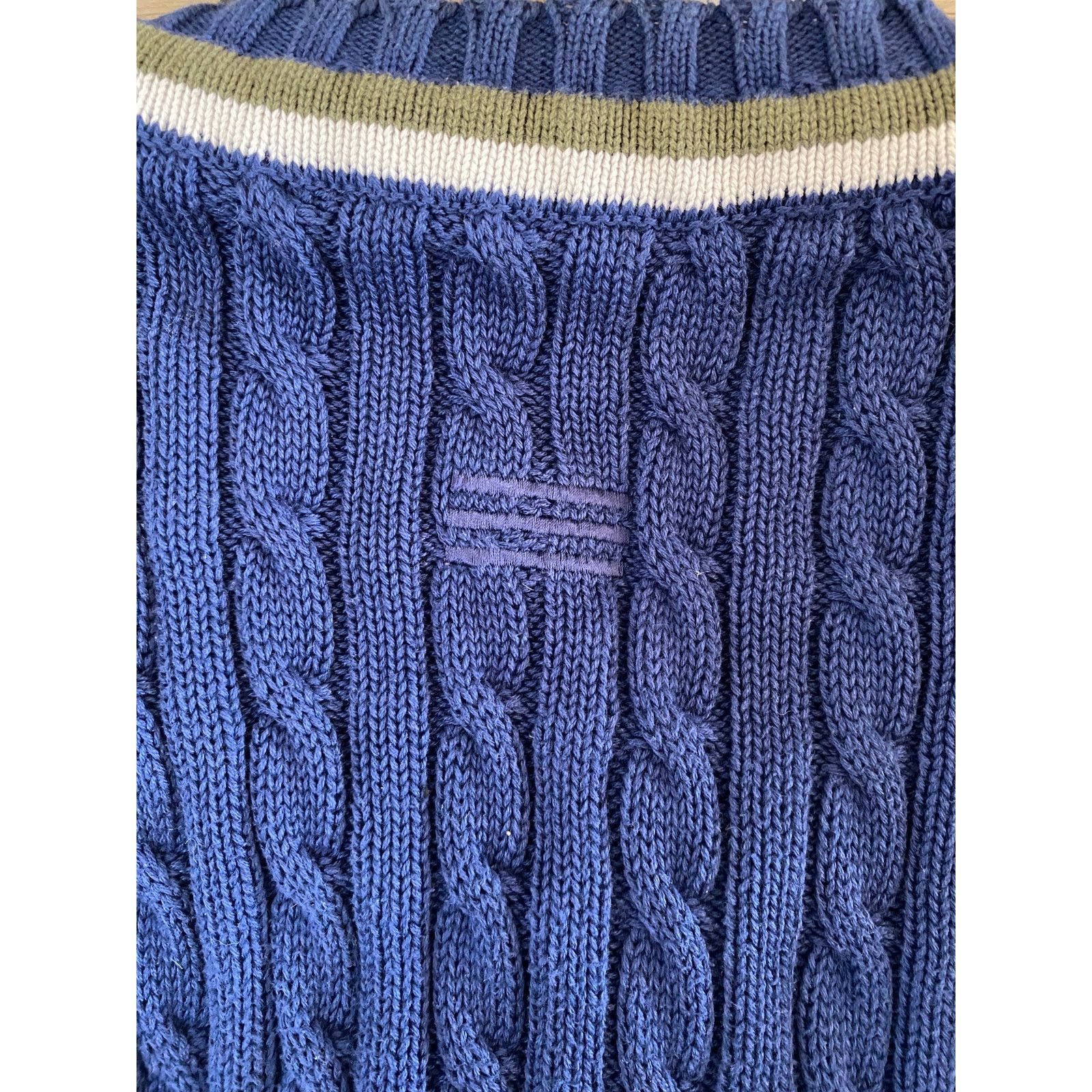Adidas Vintage Adidas Cable Knit Tennis Vest Size ONE SIZE - 7 Thumbnail