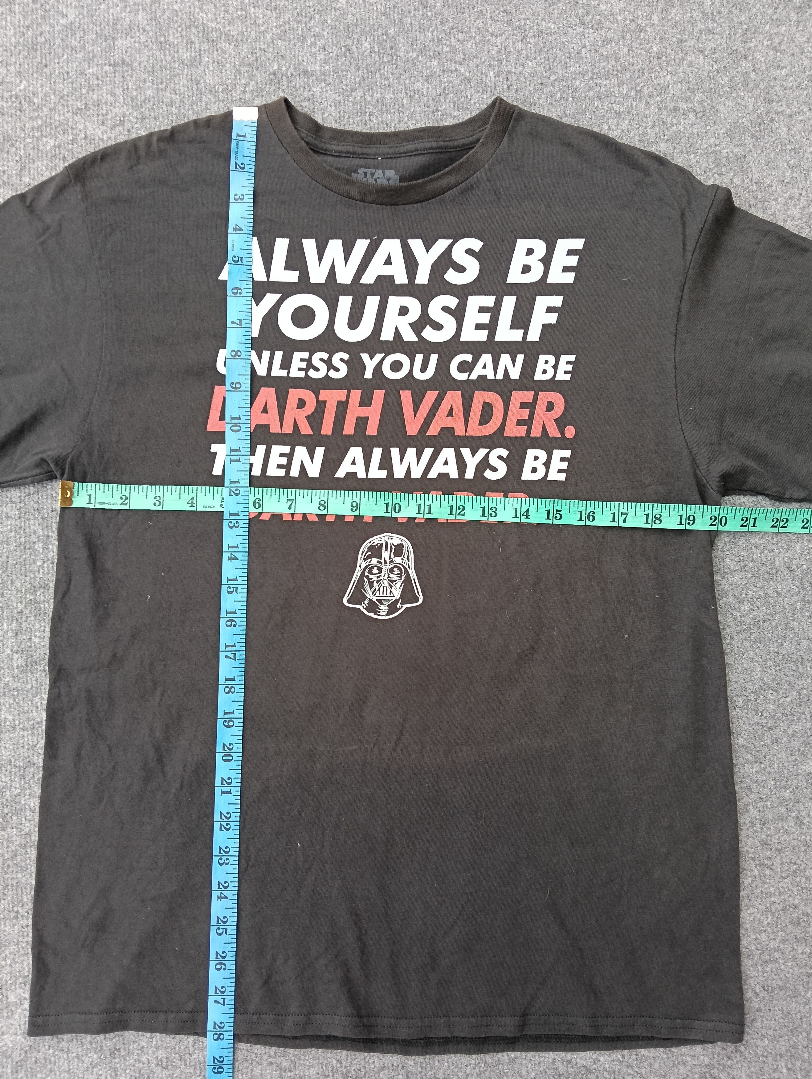 Cartoon Network × Star Wars Star wars always be yourself or be Darth Vader black tshirt. Size US M / EU 48-50 / 2 - 2 Thumbnail