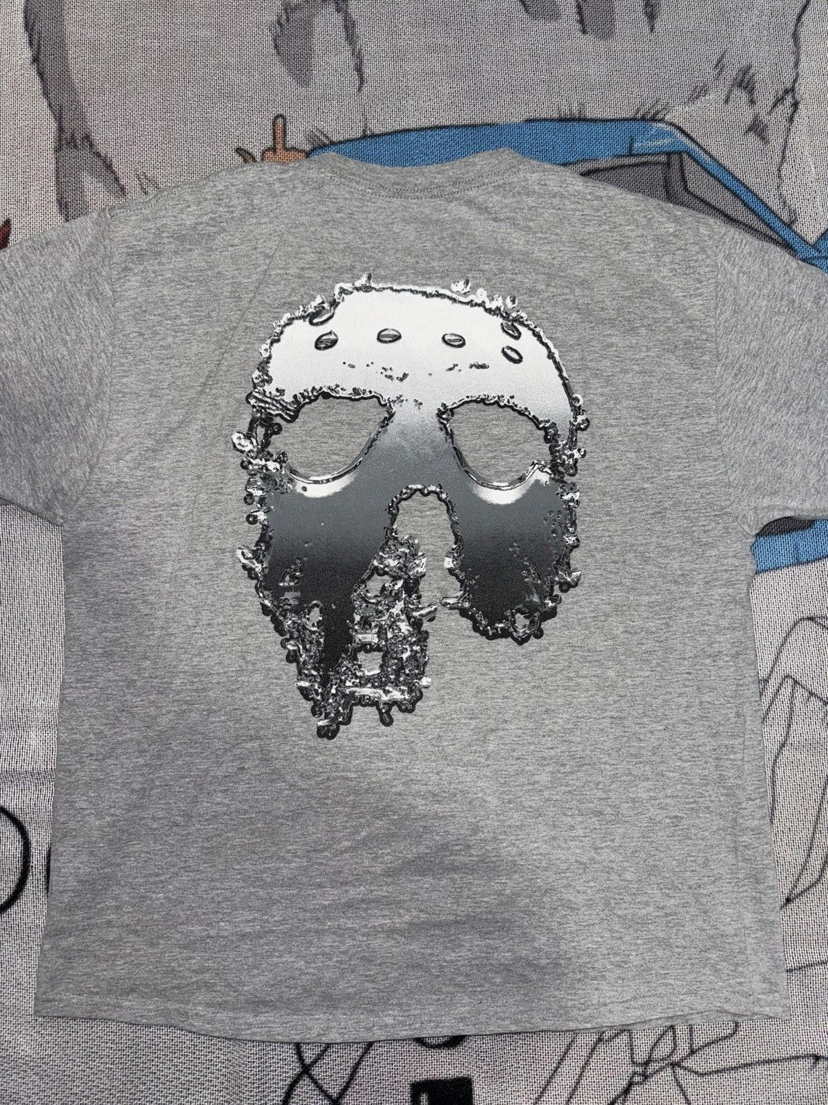 Revenge Revenge x Ski Mask The Slump God “Chrome” Tee - Grey Size US XL / EU 56 / 4 - 2 Thumbnail