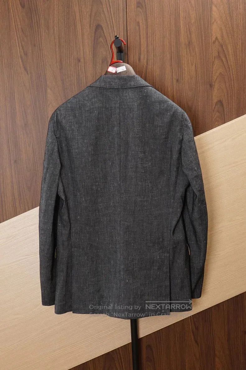 Brunello Cucinelli Brunello Cucinelli Denim Blazer. Size US L / EU 52-54 / 3 - 3 Thumbnail