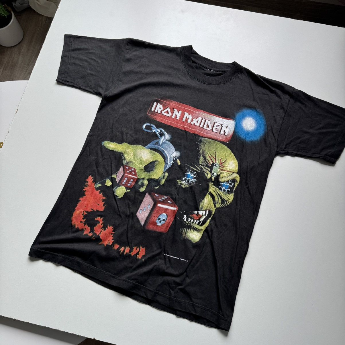 Band Tees 1998 Iron Maiden The Angel and the Gambler Vintage Metal Tee Size US L / EU 52-54 / 3 - 6 Thumbnail