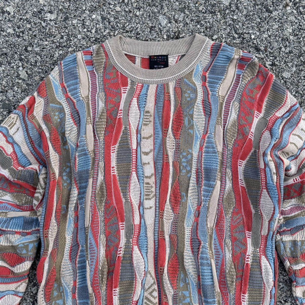 Coogi Vintage Emaroo Australia 3D Knit Sweater. Size US XS / EU 42 / 0 - 3 Thumbnail
