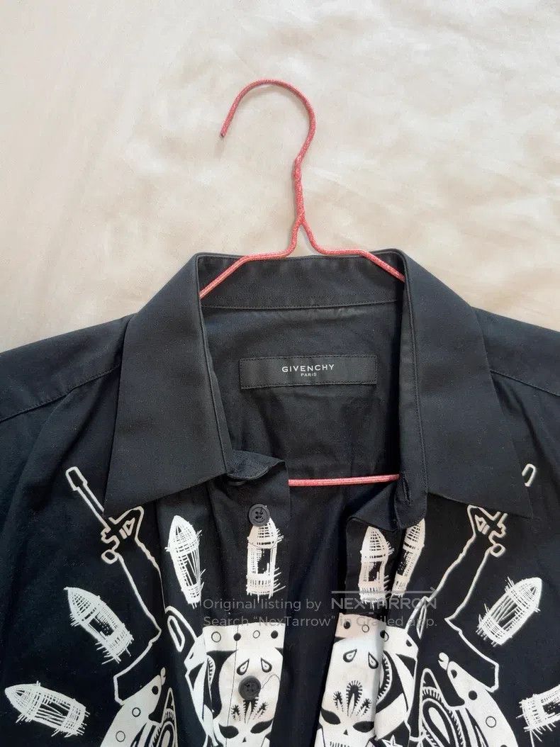 Givenchy Givenchy Size38 FW22 Black Gray Faded Lining Velvet Letteri Size US M / EU 48-50 / 2 - 2 Thumbnail