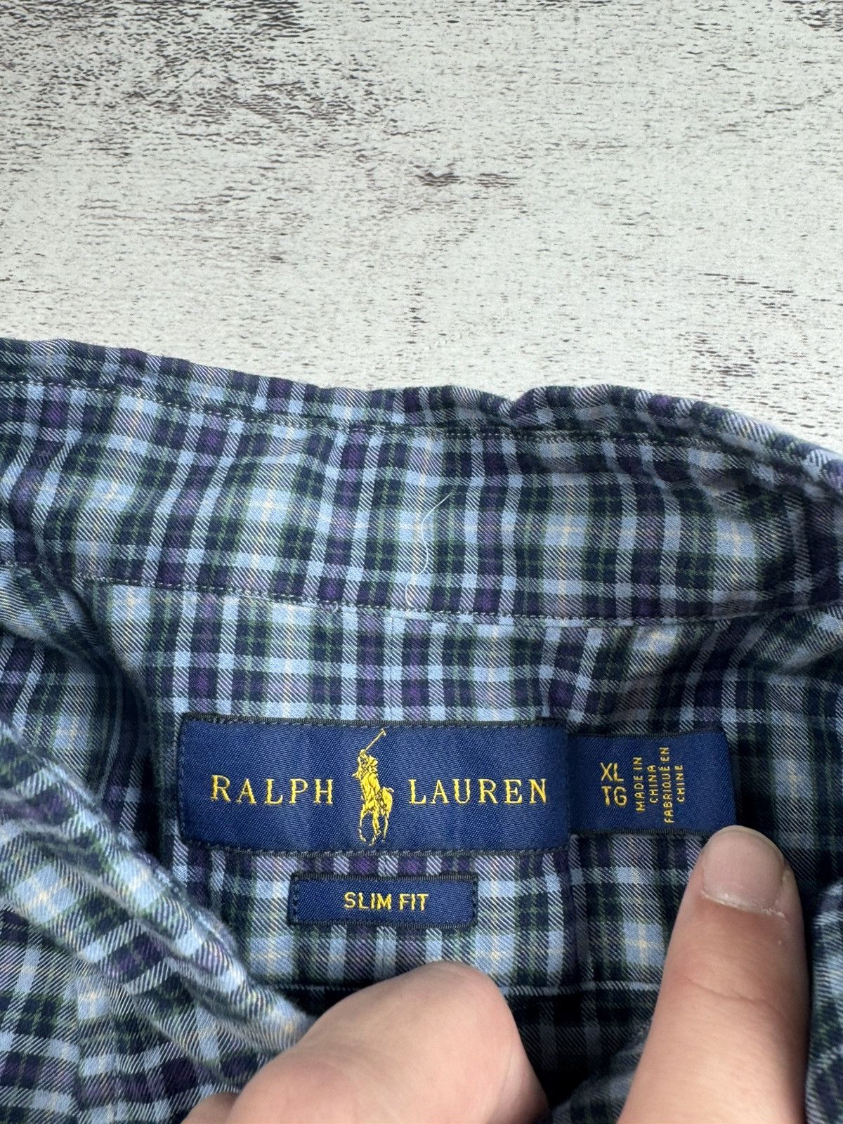 Polo Ralph Lauren Polo Ralph Lauren XL Checked Slim Fit Button Blue Men’s Plaid LongSleeve Shirt Size US XL / EU 56 / 4 - 11 Thumbnail