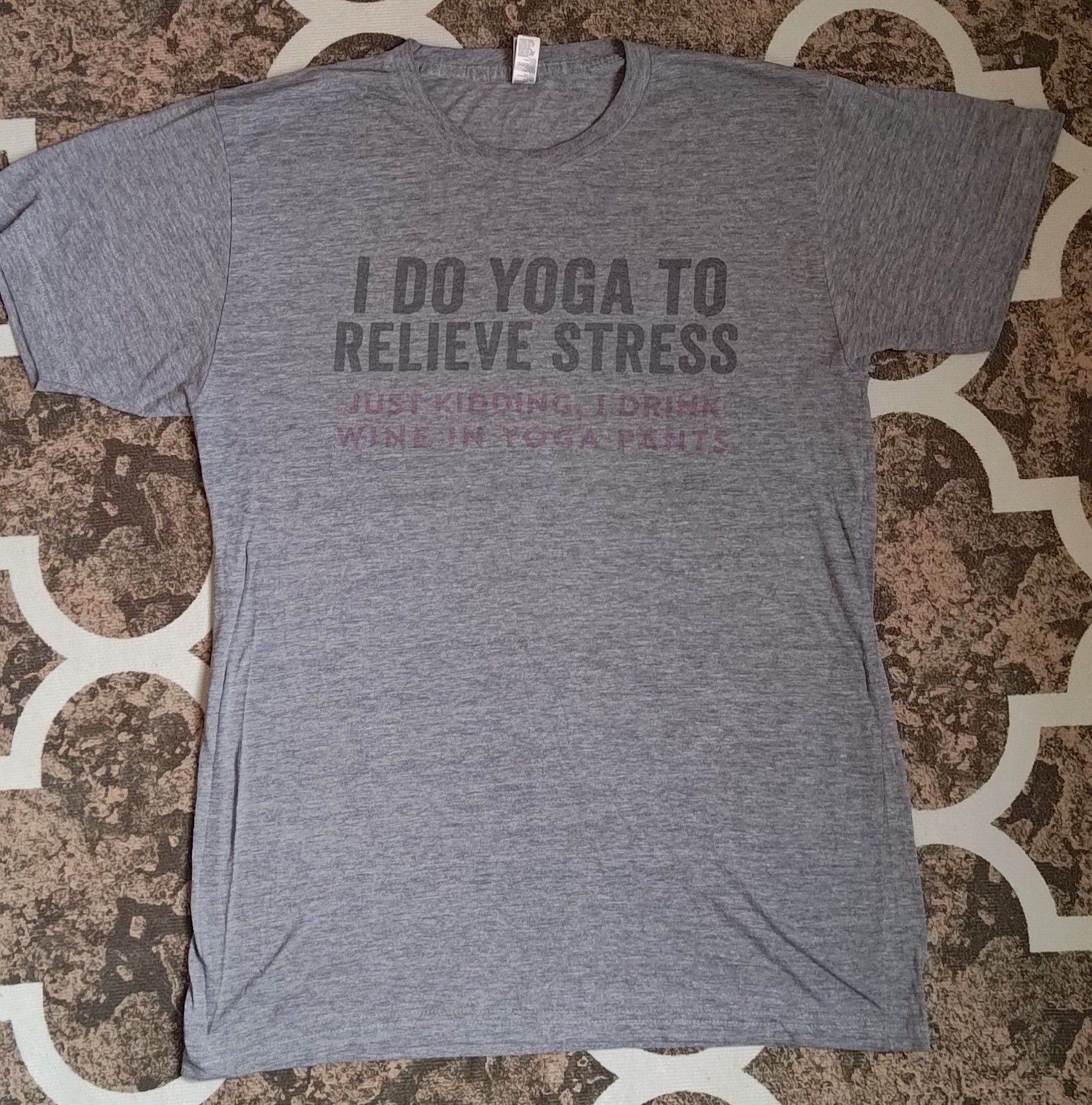 American Apparel Vintage I Do Yoga To Relieve Stress T-shirt Size US M / EU 48-50 / 2 - 1 Thumbnail
