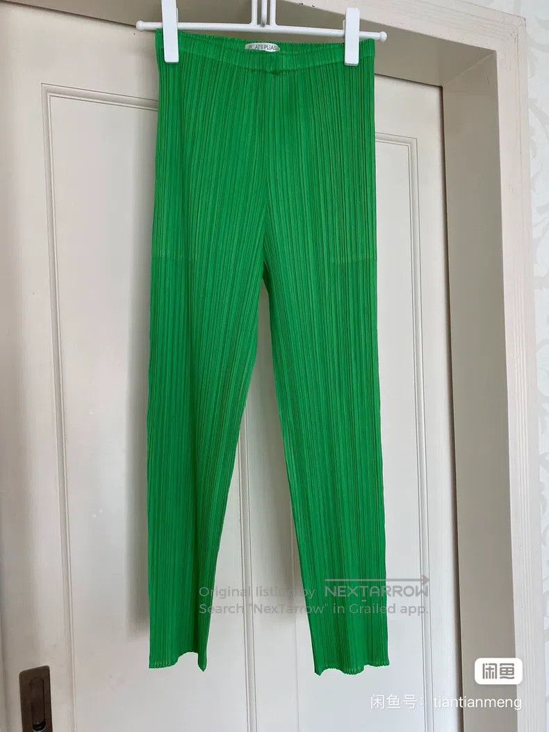 Issey Miyake Issey Miyake size:3 Green Trousers Size 31" - 6 Thumbnail