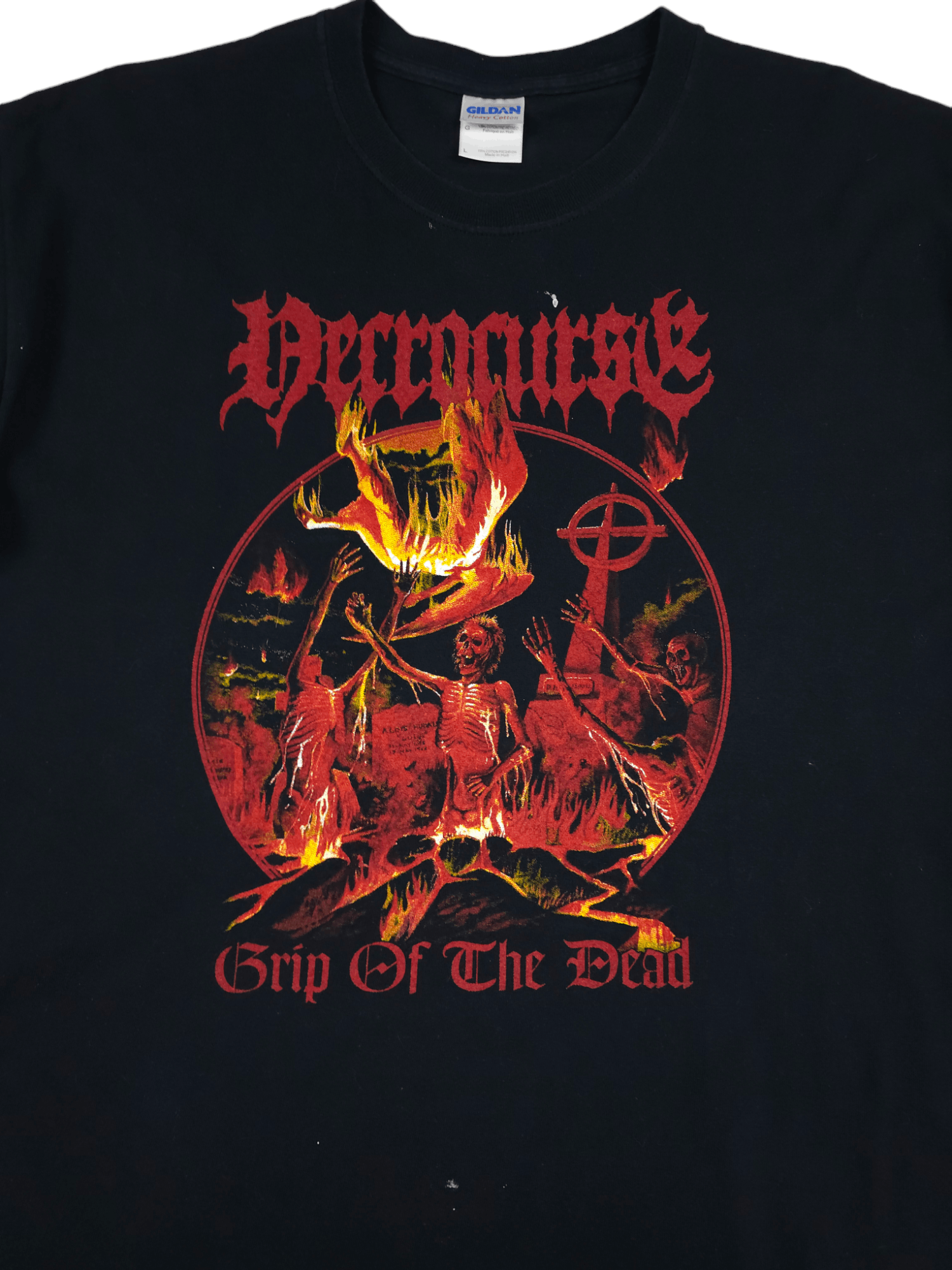 Band Tees × Vintage 💎 90s Necrocurse Tshirt Size L Metal Skeleton Death Y2K Size US L / EU 52-54 / 3 - 2 Thumbnail
