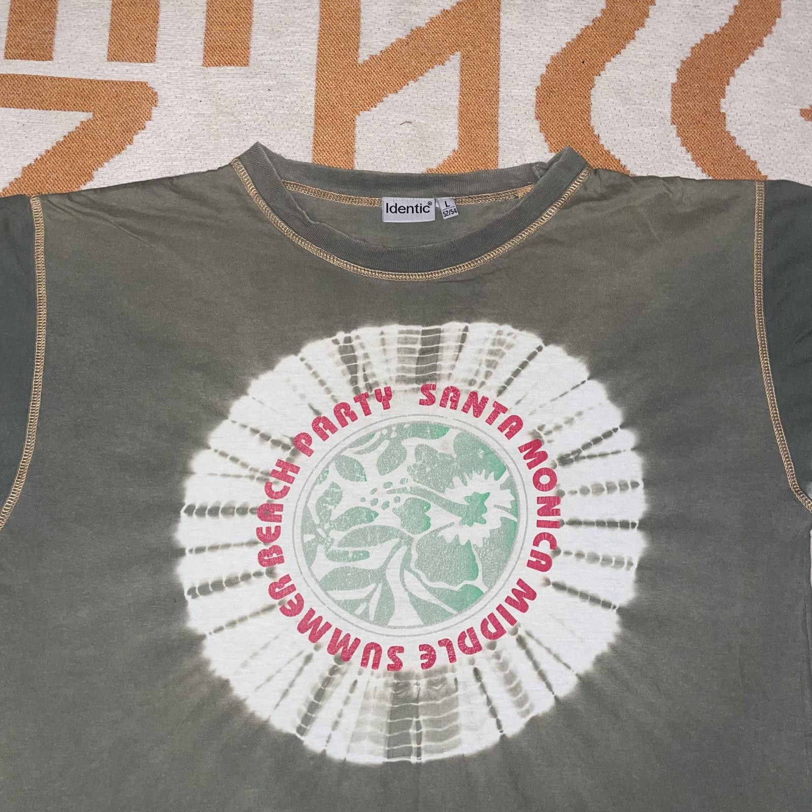 Random Identities Identic 90s Party Graphic Tie Dye T-Shirt L. Size US L / EU 52-54 / 3 - 3 Thumbnail