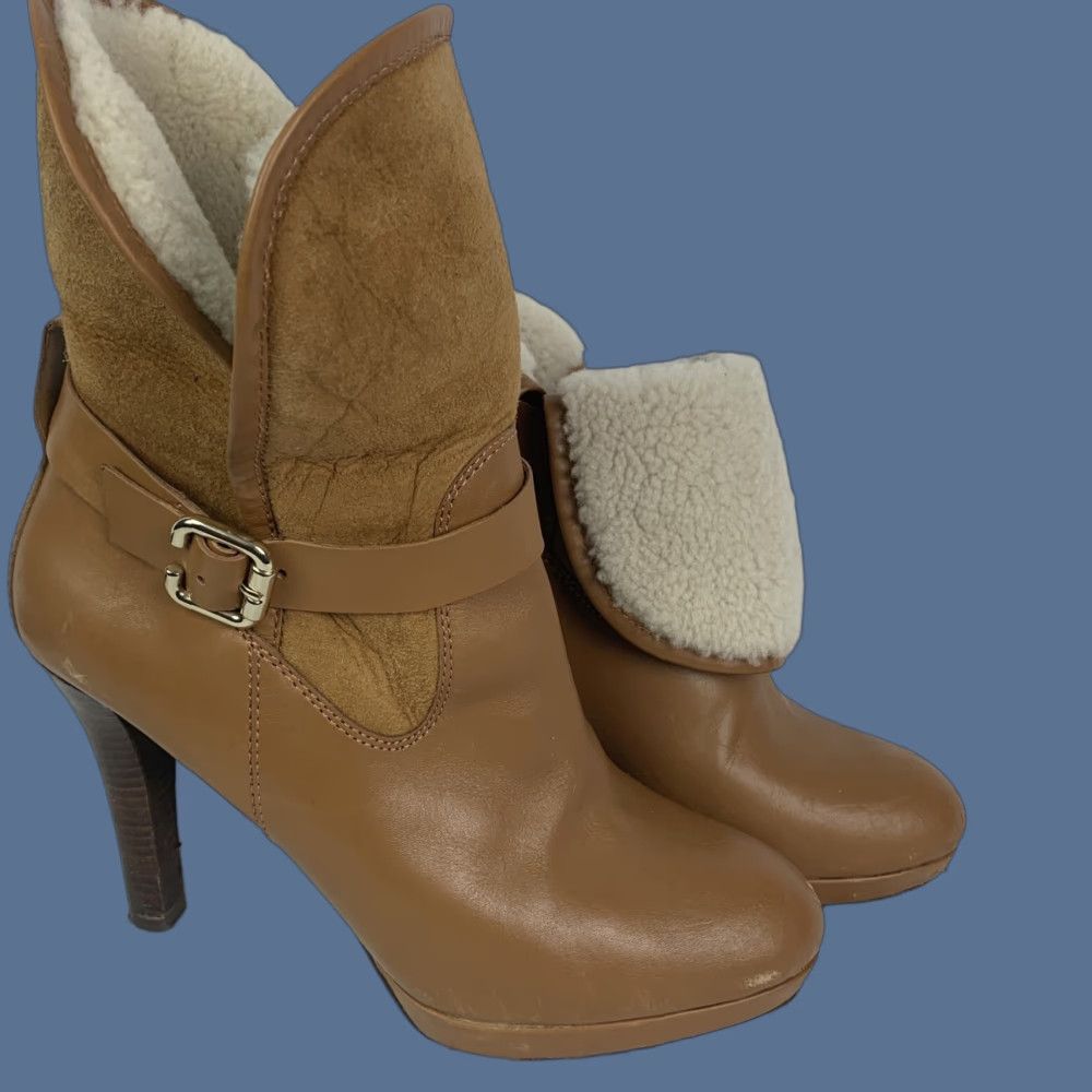 VINTAGE Brooks Brothers Women’s Bootie Brown Leather 4