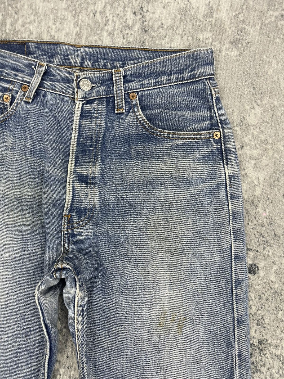 Levi's Vintage 90s Levis 501 Faded Blue For Women Size 29" - 3 Thumbnail