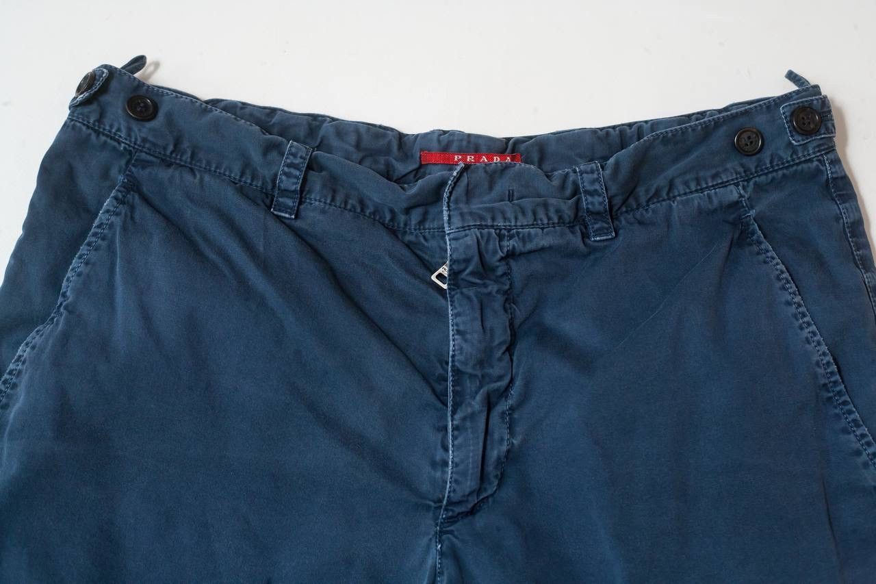Prada Prada Sport Black Tab Baggy Cotton Shorts Size US 31 - 2 Thumbnail