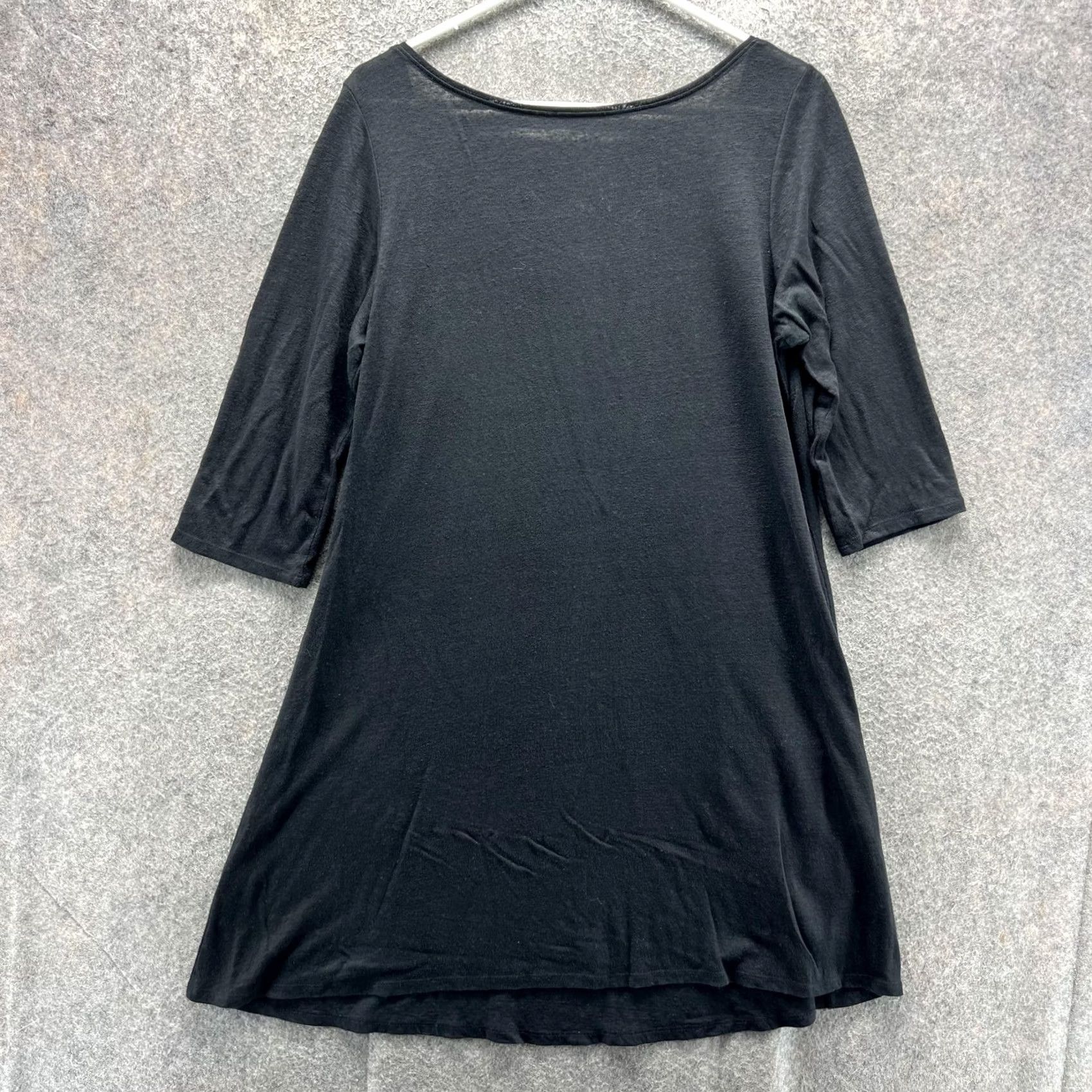 eileen fisher dress black Washable Stretch Velvet Stretch Velvet – Renew Long sleeves. EILEEN FISHER Stretch TENCEL Jersey