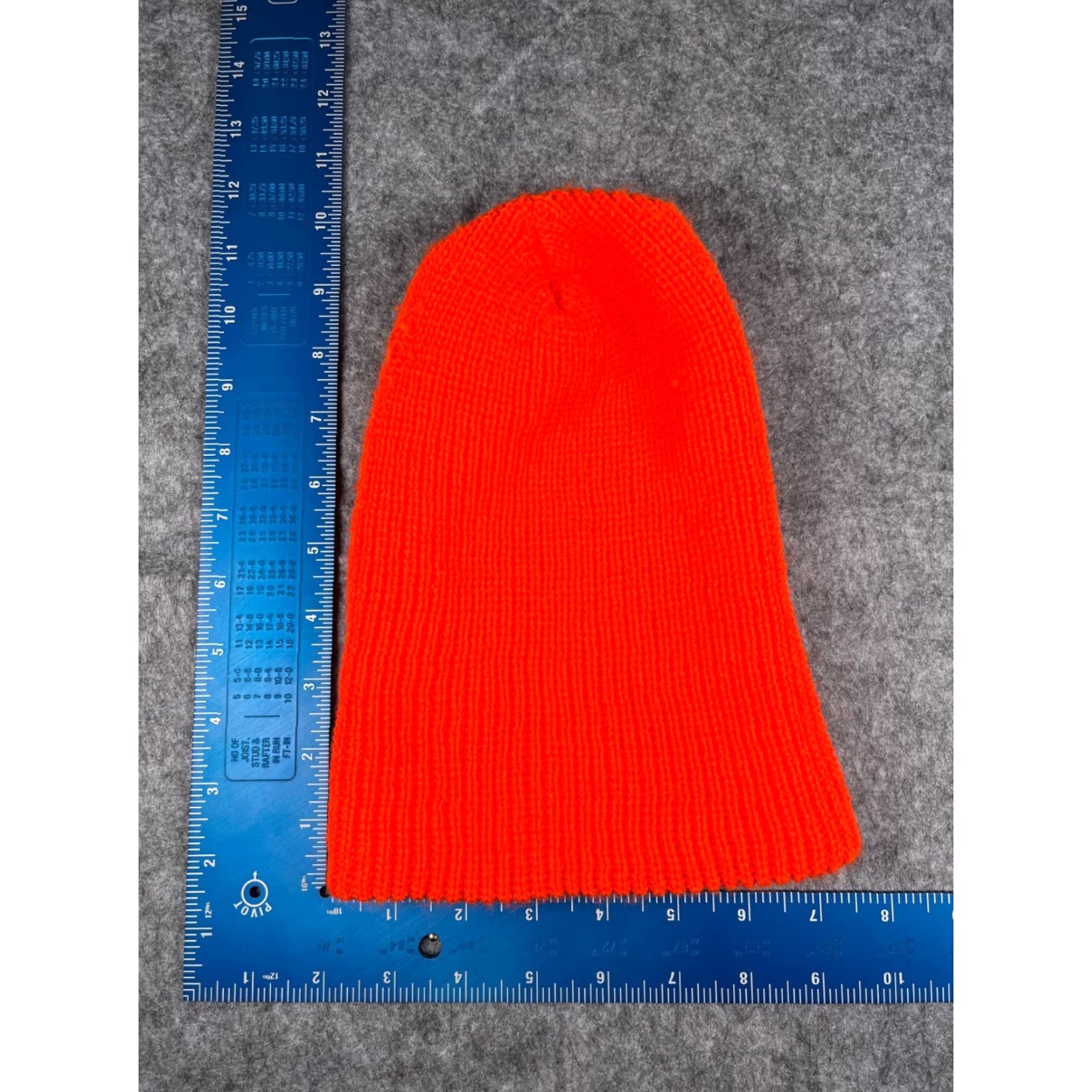 Doublet Beanie Toque Adult One Size Neon Orange Double Knit Acrylic Workwear Outdoors Shirt Unbranded Unisex Adults Beanie Neon Orange Outdoor 90s Size ONE SIZE - 3 Thumbnail