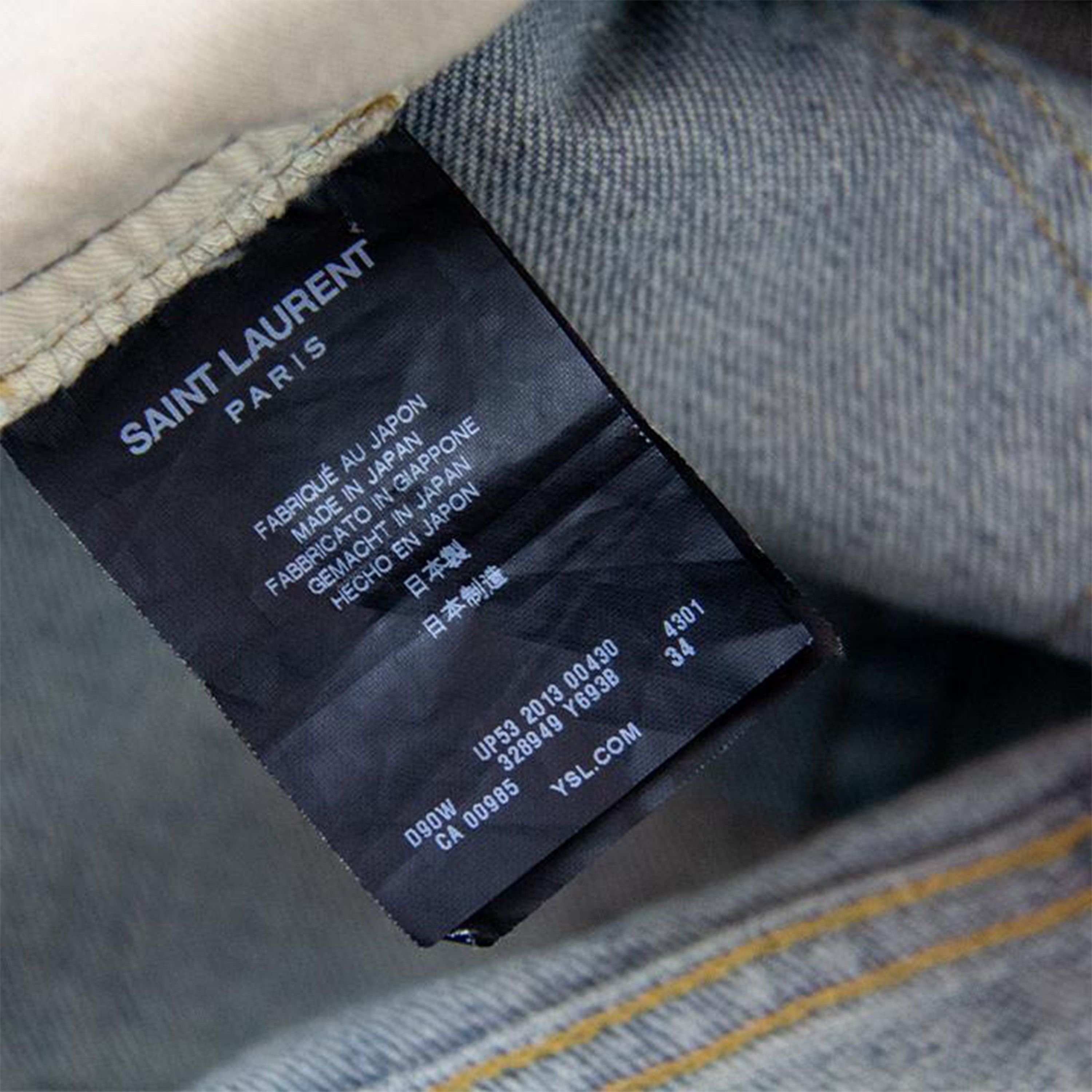 Saint Laurent Paris SAINT LAURENT 2013 D02 WHISKER DENIM Size US 34 / EU 50 - 4 Thumbnail