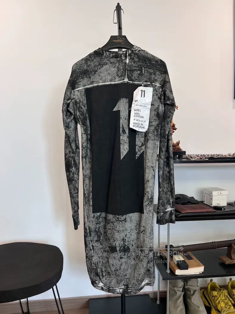 Boris Bidjan Saberi Boris Bidjan Saberi Washed inkjet medium-length hooded swe Size US L / EU 52-54 / 3 - 1 Thumbnail
