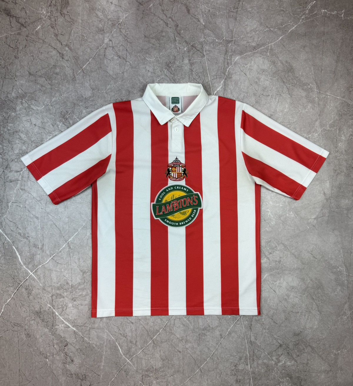 Vintage Sunderland AFC 1996 Retro Home Football Jersey Score Draw Size US L / EU 52-54 / 3 - 1 Thumbnail