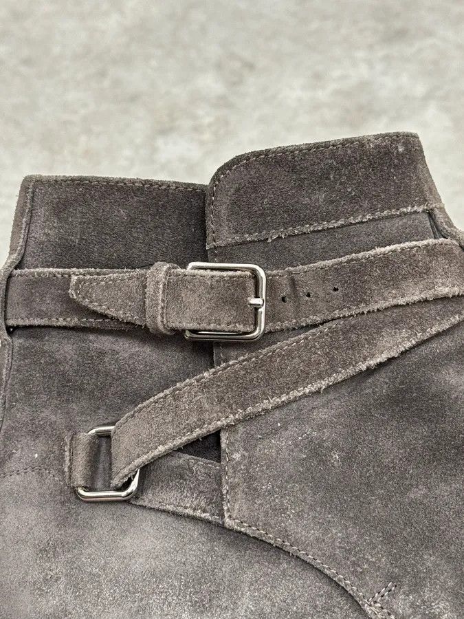 Saint Laurent Paris Saint Laurent Grey Suede Jodhpur Boots Size US 8 / EU 41 - 5 Thumbnail