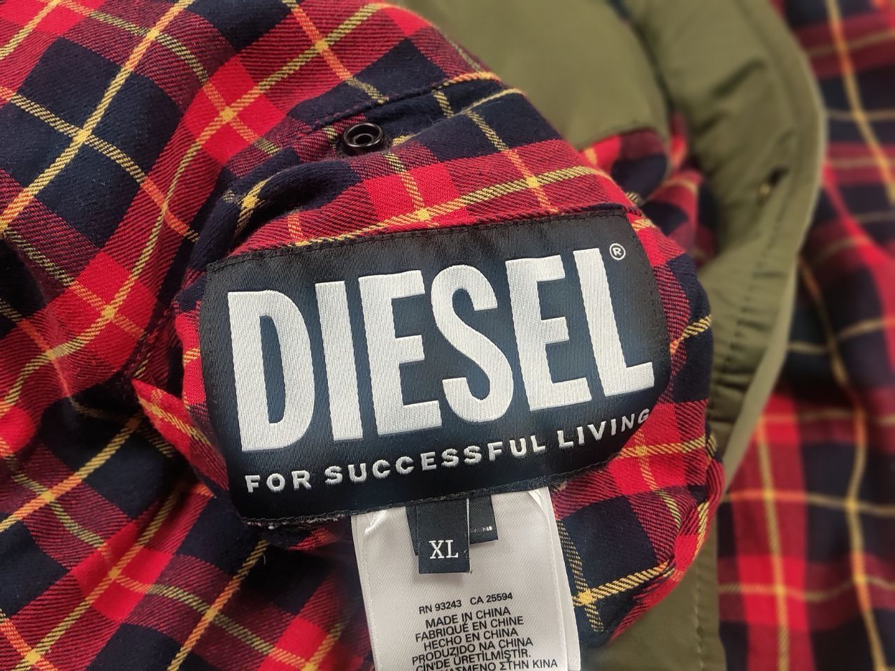 Diesel Diesel Reversible Quilted military Cordura Bomber Jacket Size US XL / EU 56 / 4 - 18 Thumbnail