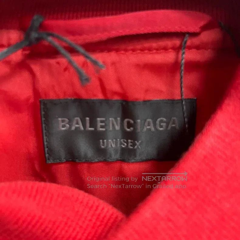 Balenciaga Balenciaga Red Logo Print Jacket. Size US M / EU 48-50 / 2 - 4 Thumbnail