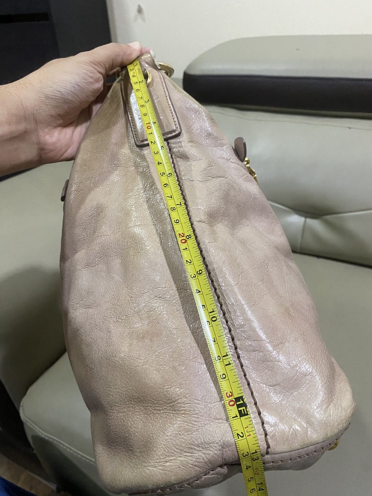 Prada Authentic Prada Saffiano Leather Shoulder Hobo Bag Size ONE SIZE - 14 Thumbnail