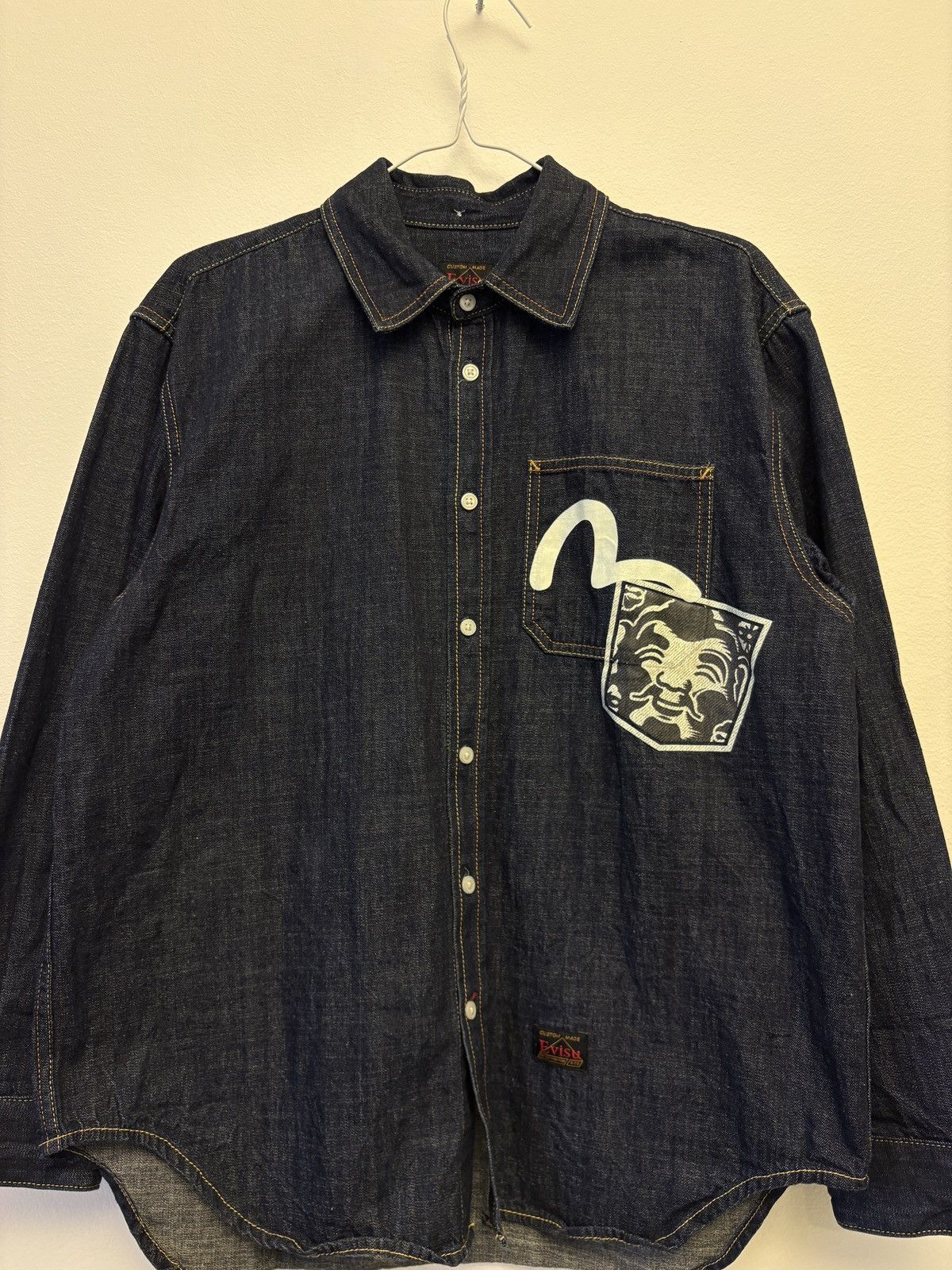 Evisu Denim jacket shirt Evisu Size US M / EU 48-50 / 2 - 3 Thumbnail