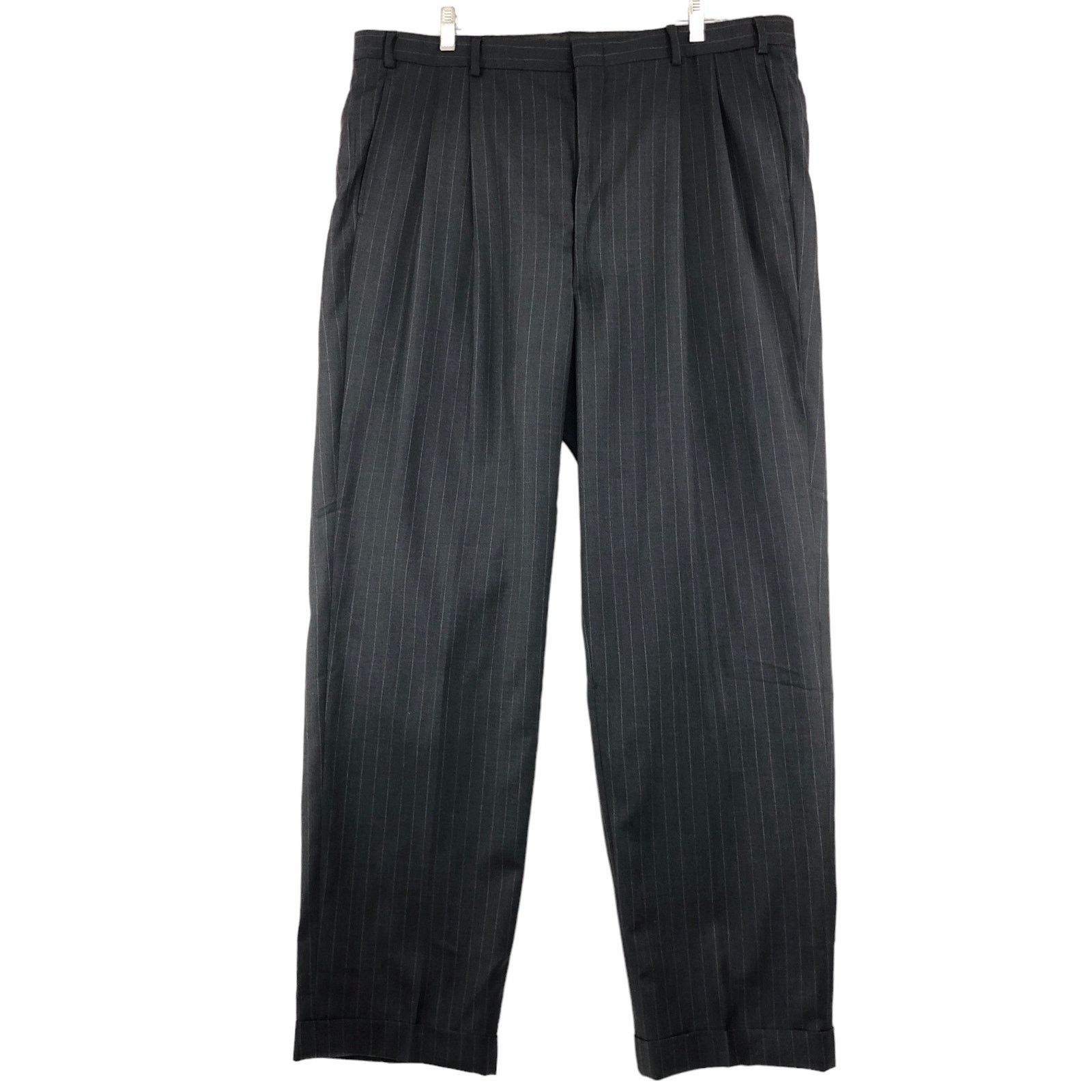 Southwick Southwick Mens Size 44XL Extra Long Suit 2 Piece Pinstripe Size 44L - 16 Thumbnail
