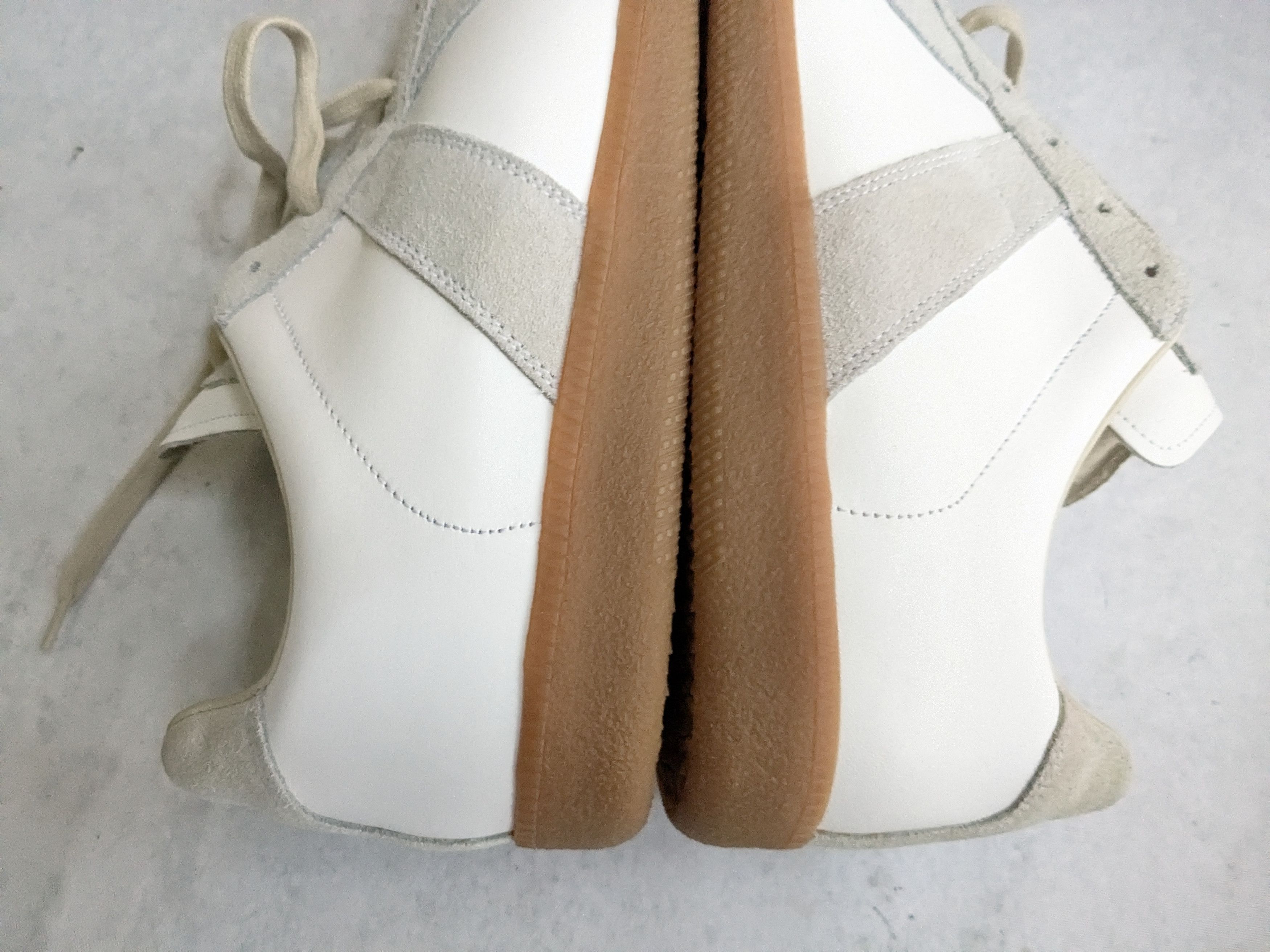 Maison Margiela Maison Margiela GAT White Gray 12 45 Low Tops Size US 12 / EU 45 - 11 Thumbnail
