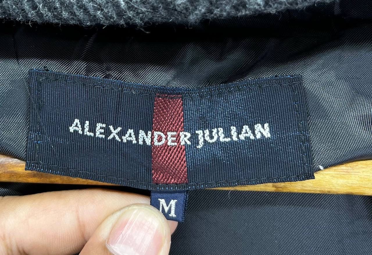 Alexander Julian Vintage Alexander Julian Luxury Hooded Wool Button Up Jacket Size US L / EU 52-54 / 3 - 7 Thumbnail