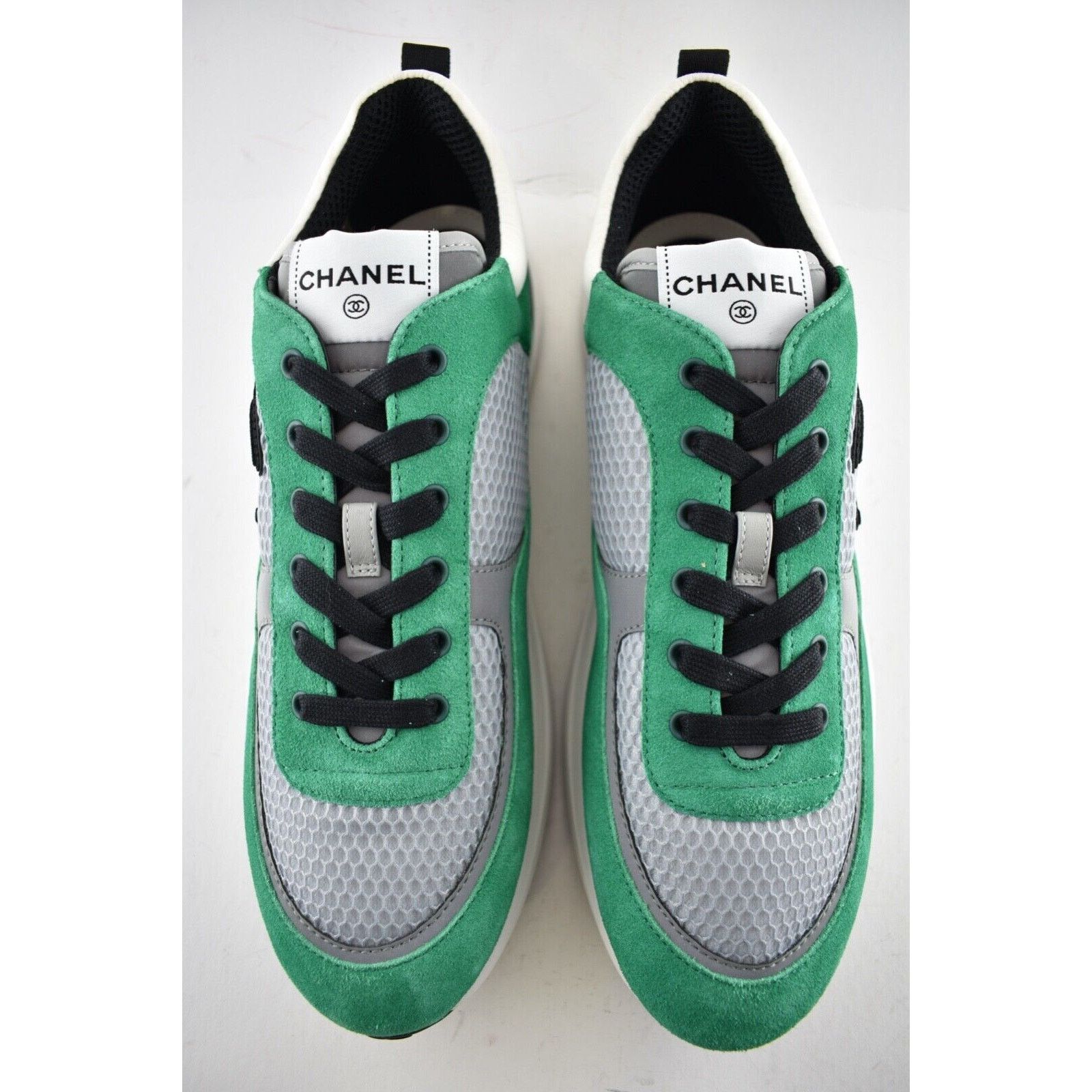 Chanel Chanel 22P CC Logo Low Top Lace Up Trainer Sneaker 45 12 Size US 12 / EU 45 - 7 Thumbnail