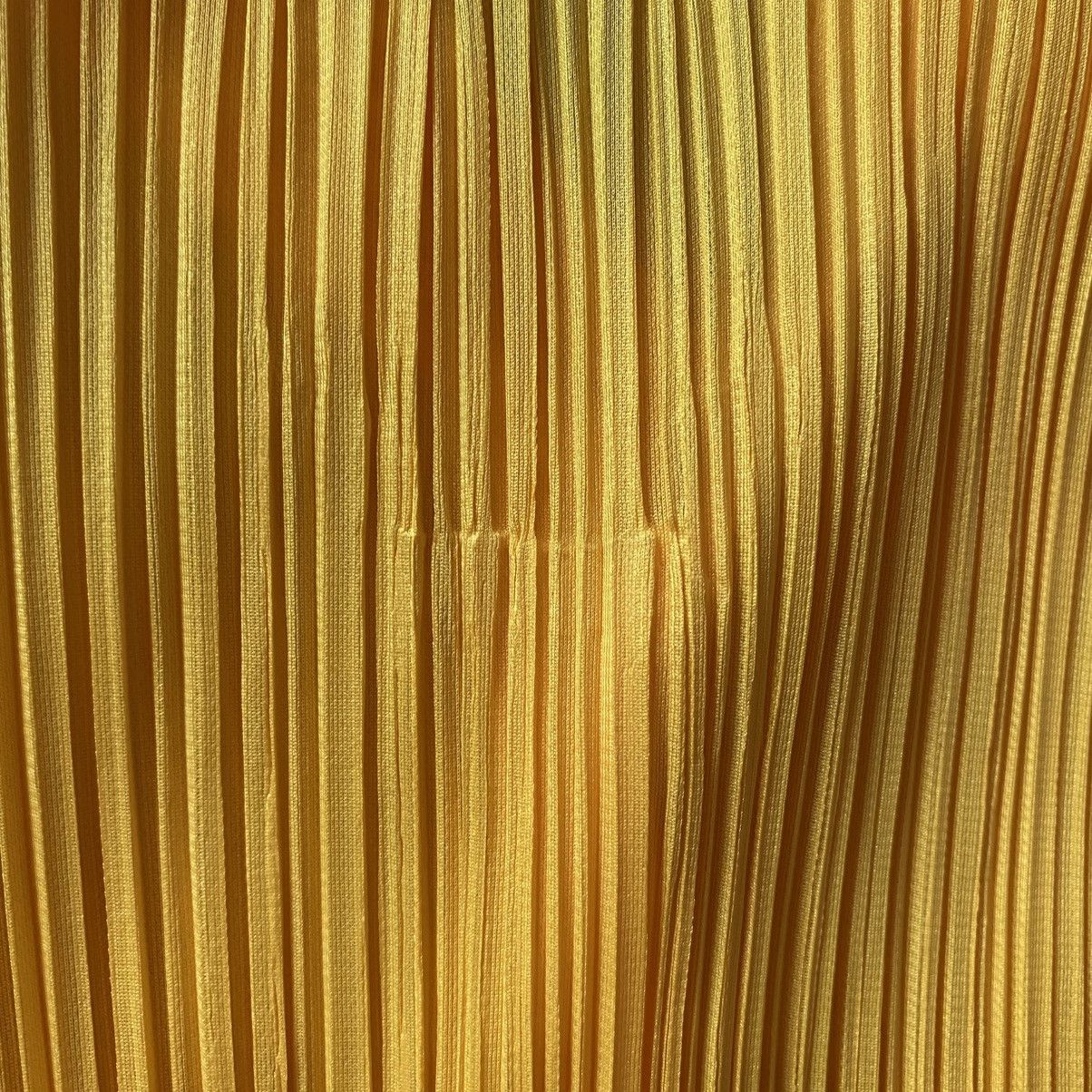 Pleats Please Issey Miyake Pleats Please Issey Miyake Sunshine Pleated Yellow Shirt Size M / US 6-8 / IT 42-44 - 13 Thumbnail