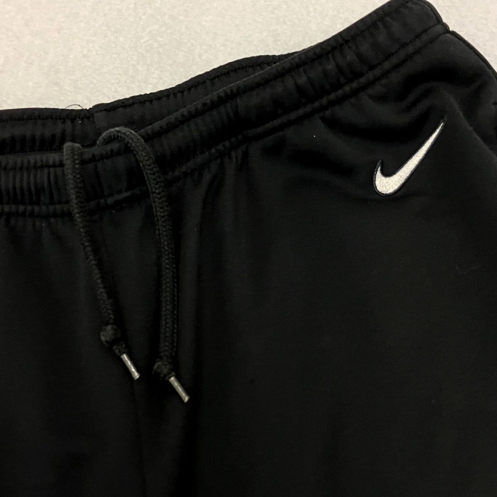 Nike Vintage Nike Track Pants Mens Medium Black Y2K Team Swoosh Joggers Size US 31 - 2 Thumbnail