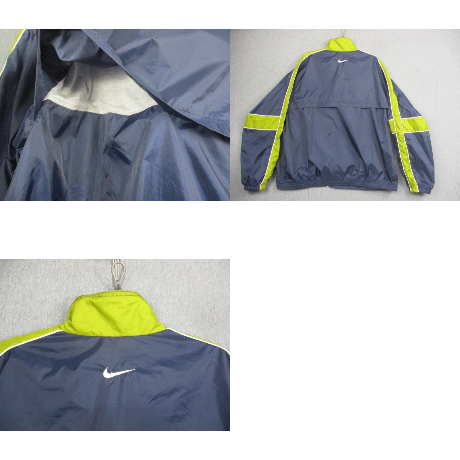 Nike VINTAGE Nike Jacket Mens 2XL Navy Blue Windbreaker Lined Pockets 80s Size US XXL / EU 58 / 5 - 9 Thumbnail