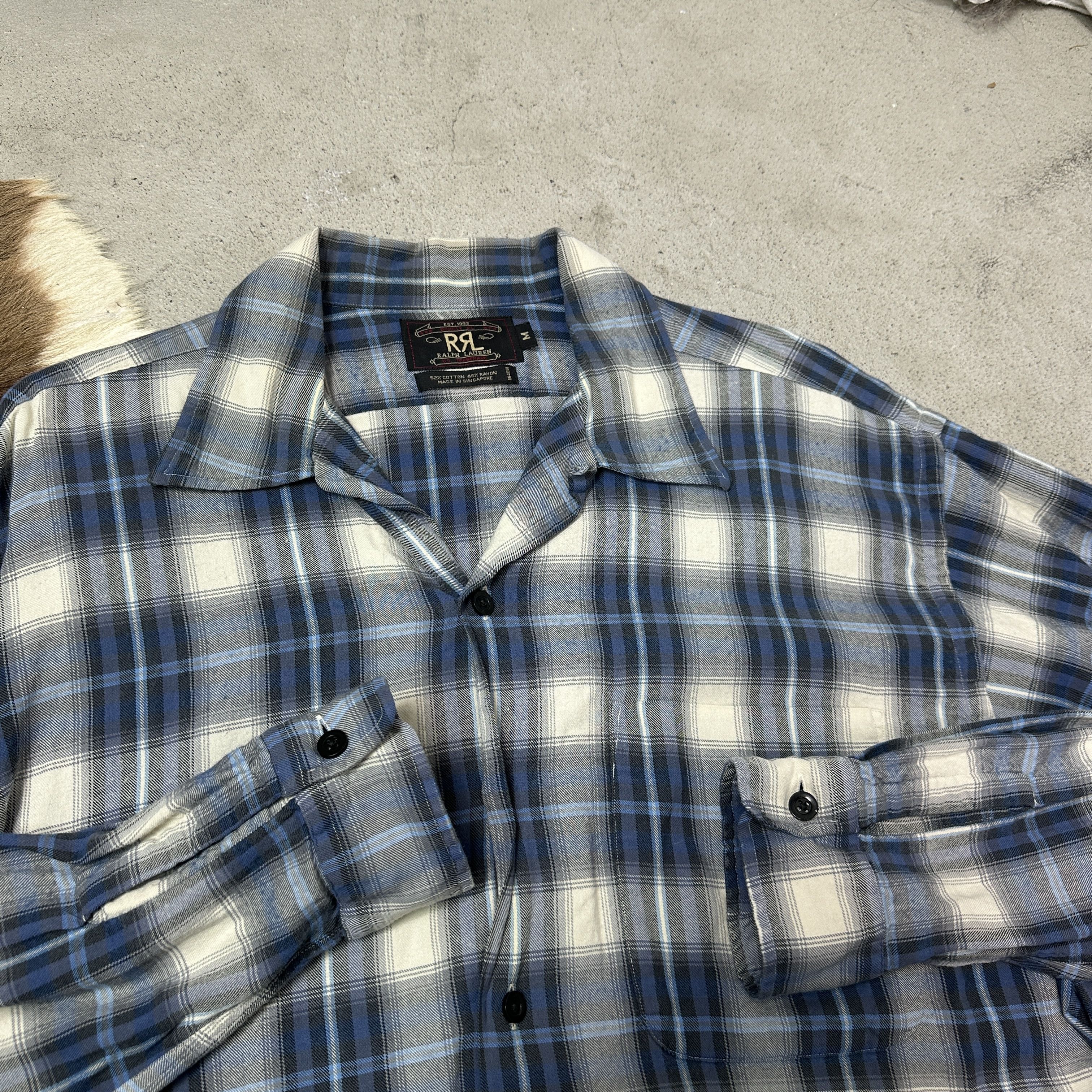 Ralph Lauren Vintage Streetwear Tartan Double R Ralph Lauren Shirt Y2K Size US M / EU 48-50 / 2 - 2 Thumbnail