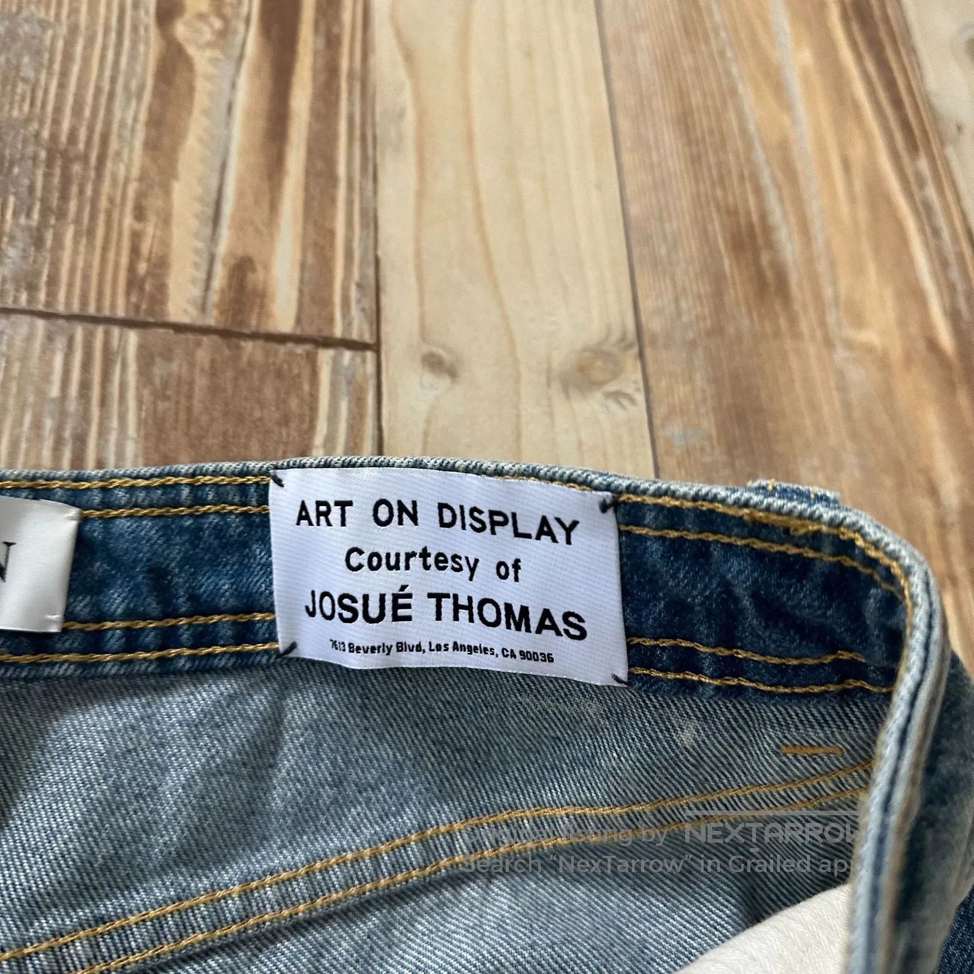 Gallery Dept. LANVIN x Gallery Dept Blue Spliced Splatter Jeans. Size US 38 / EU 54 - 5 Thumbnail
