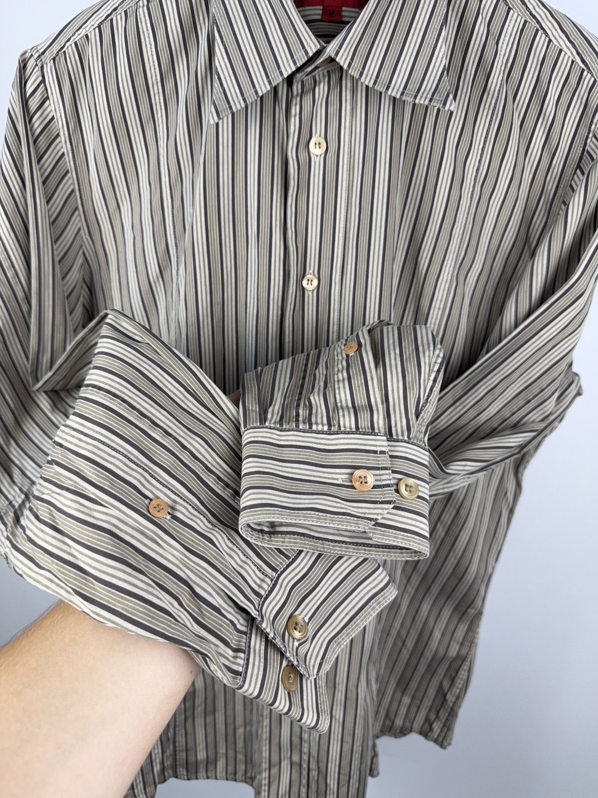 Hugo Boss Vintage 00s Luxury Hugo Boss Designer Striped pattern Shirt Size US M / EU 48-50 / 2 - 10 Thumbnail