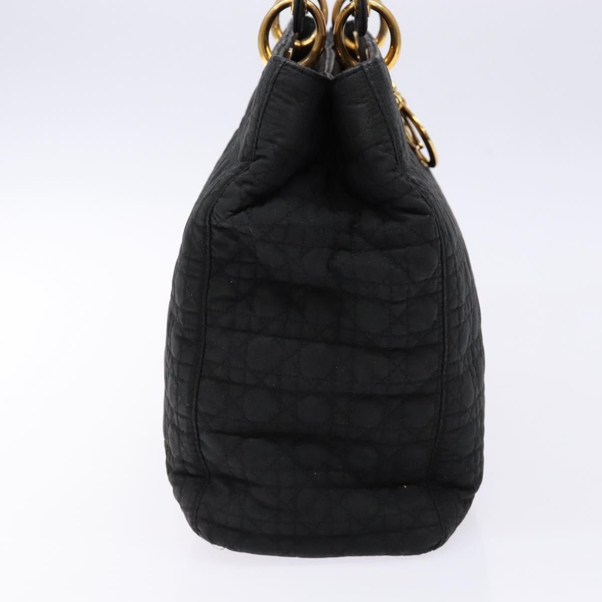 Dior DIOR Canage Hand Bag Nylon Black Gold Size ONE SIZE - 5 Thumbnail