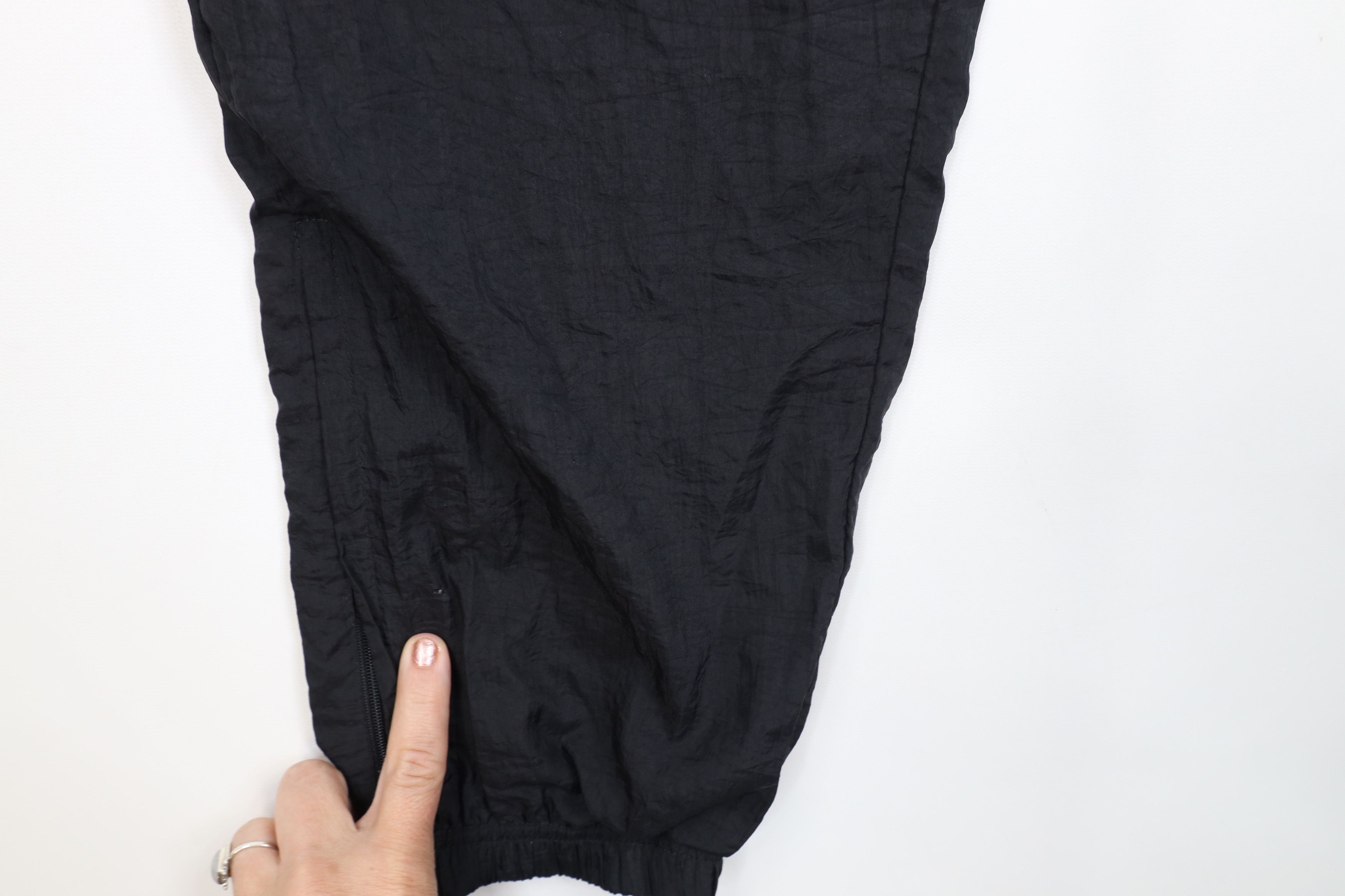 Reebok Vintage 90s Reebok Lined Windbreaker Joggers Pants Black Size US 36 / EU 52 - 6 Thumbnail