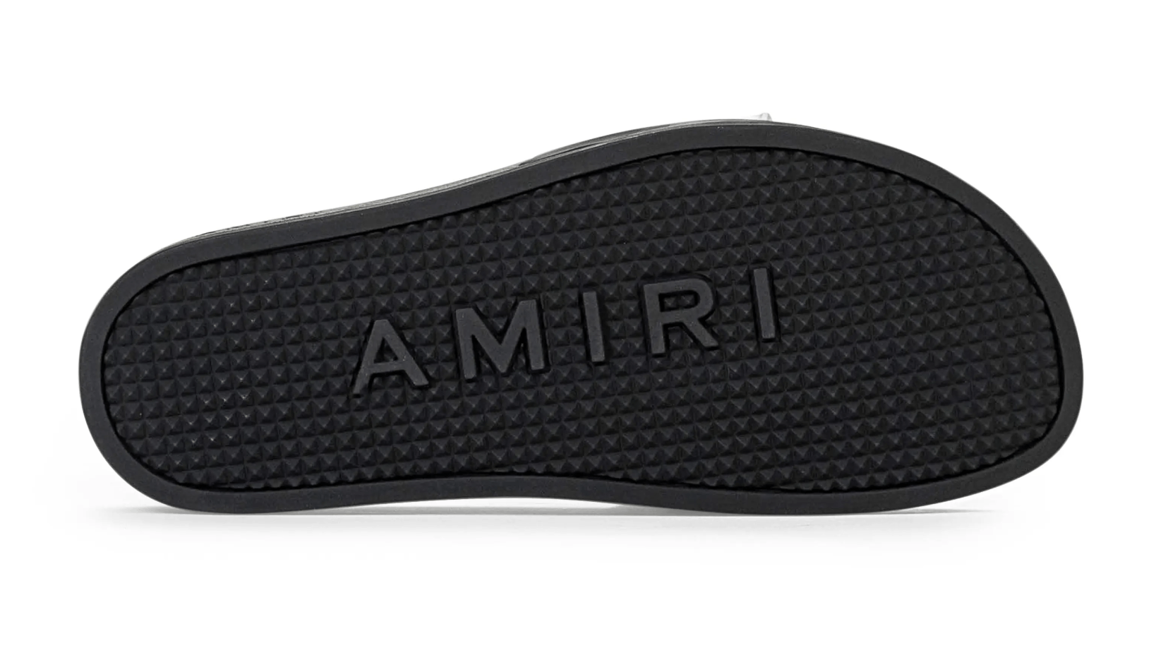 Amiri Amiri Logo Pool Slide Debossed Black size EU 43 Size US 10 / EU 43 - 4 Thumbnail