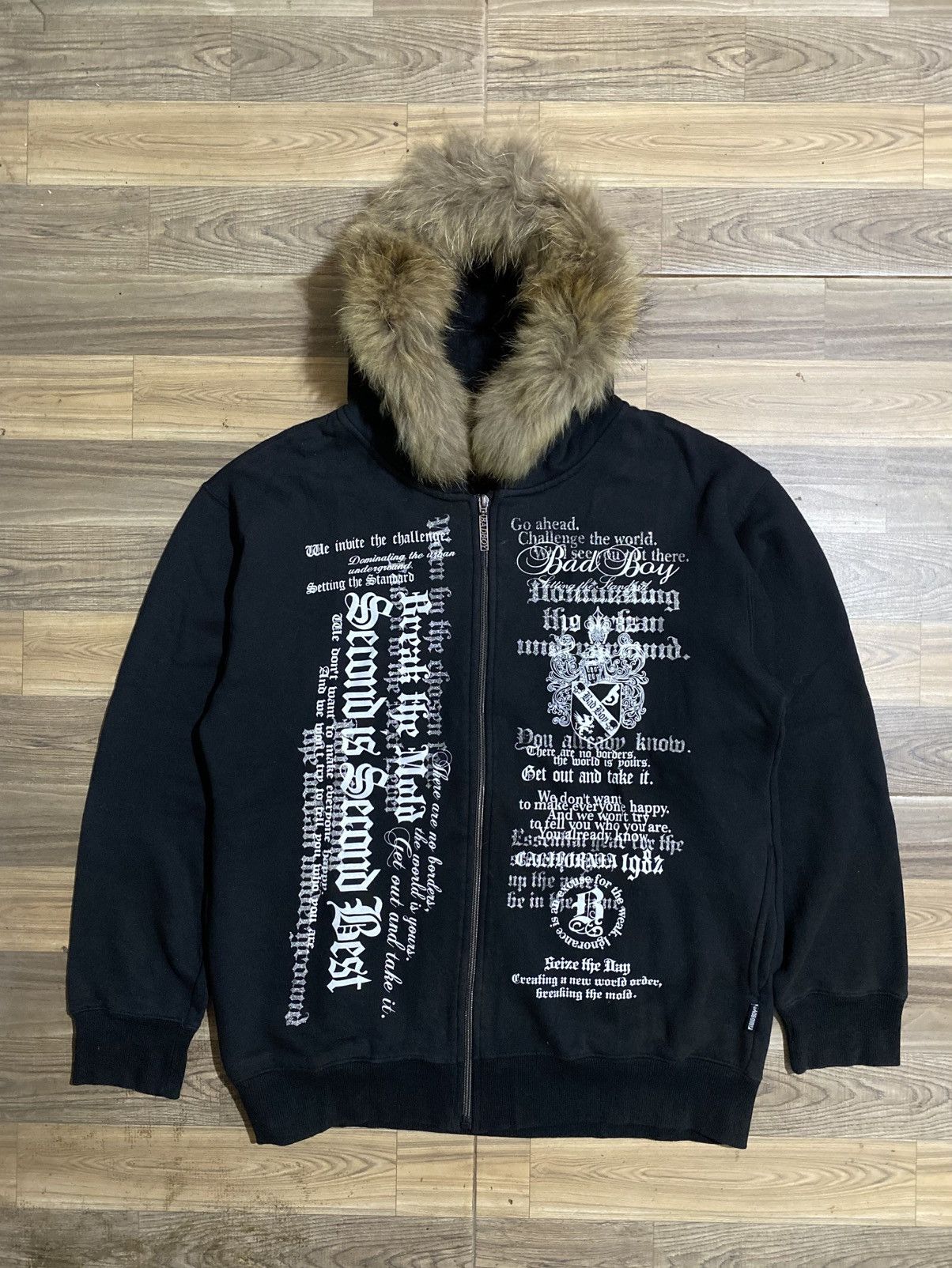 Beauty Beast × Japanese Brand JAPANESE BRAND POEM FUR HOODIES BY BADBOY Size US XL / EU 56 / 4 - 1 Thumbnail