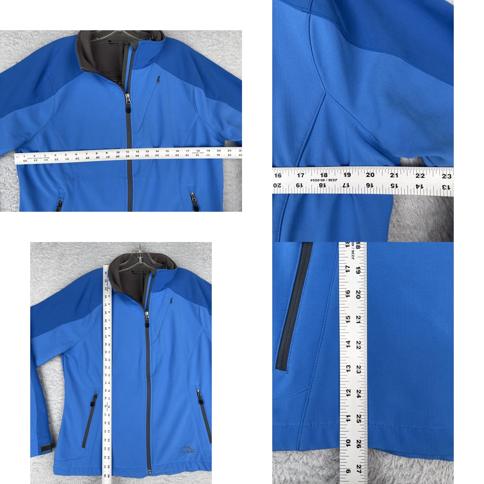 Vintage L.L.Bean Jacket Womens Large Blue Softshell Full Zip Pockets Hiking Outdoors Size L / US 10 / IT 46 - 8 Thumbnail
