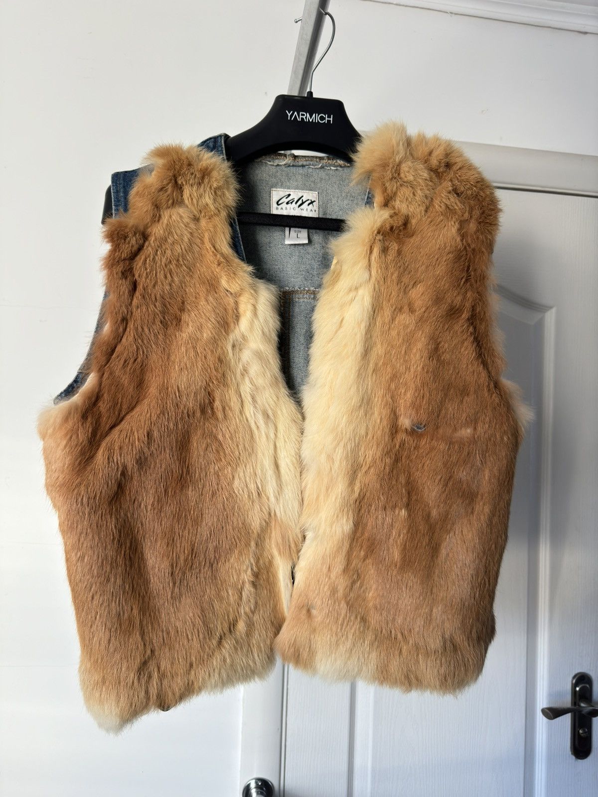 Vintage Vintage Denim Vest Fox Fur Real 100% Fur Jacket Size M / US 6-8 / IT 42-44 - 2 Thumbnail