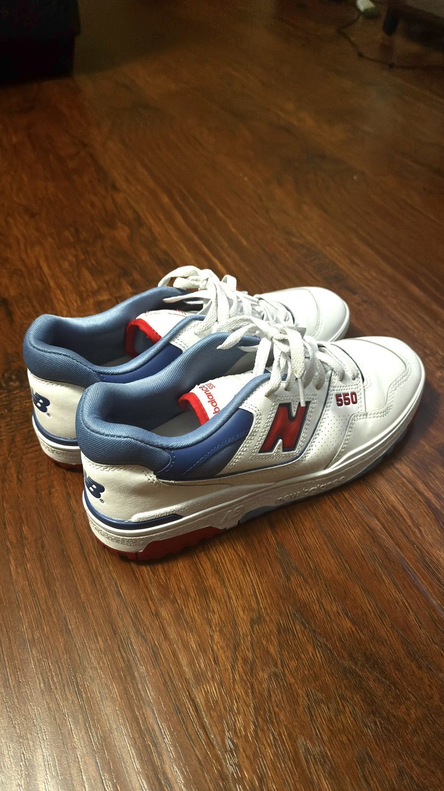 New Balance New Balance White True Red Atlantic Blue Size US 11 / EU 44 - 3 Thumbnail
