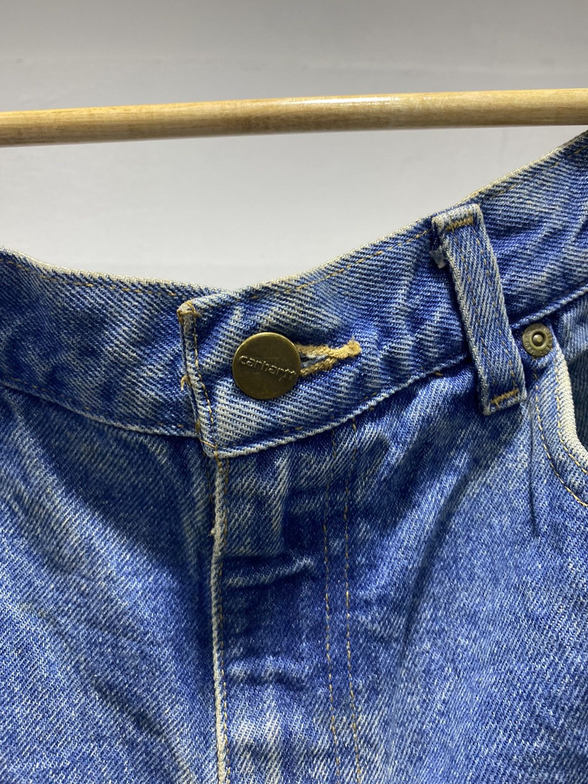 Carhartt × Vintage Vintage Carhartt Paint Splatter Denim 90s Size US 35 - 10 Thumbnail