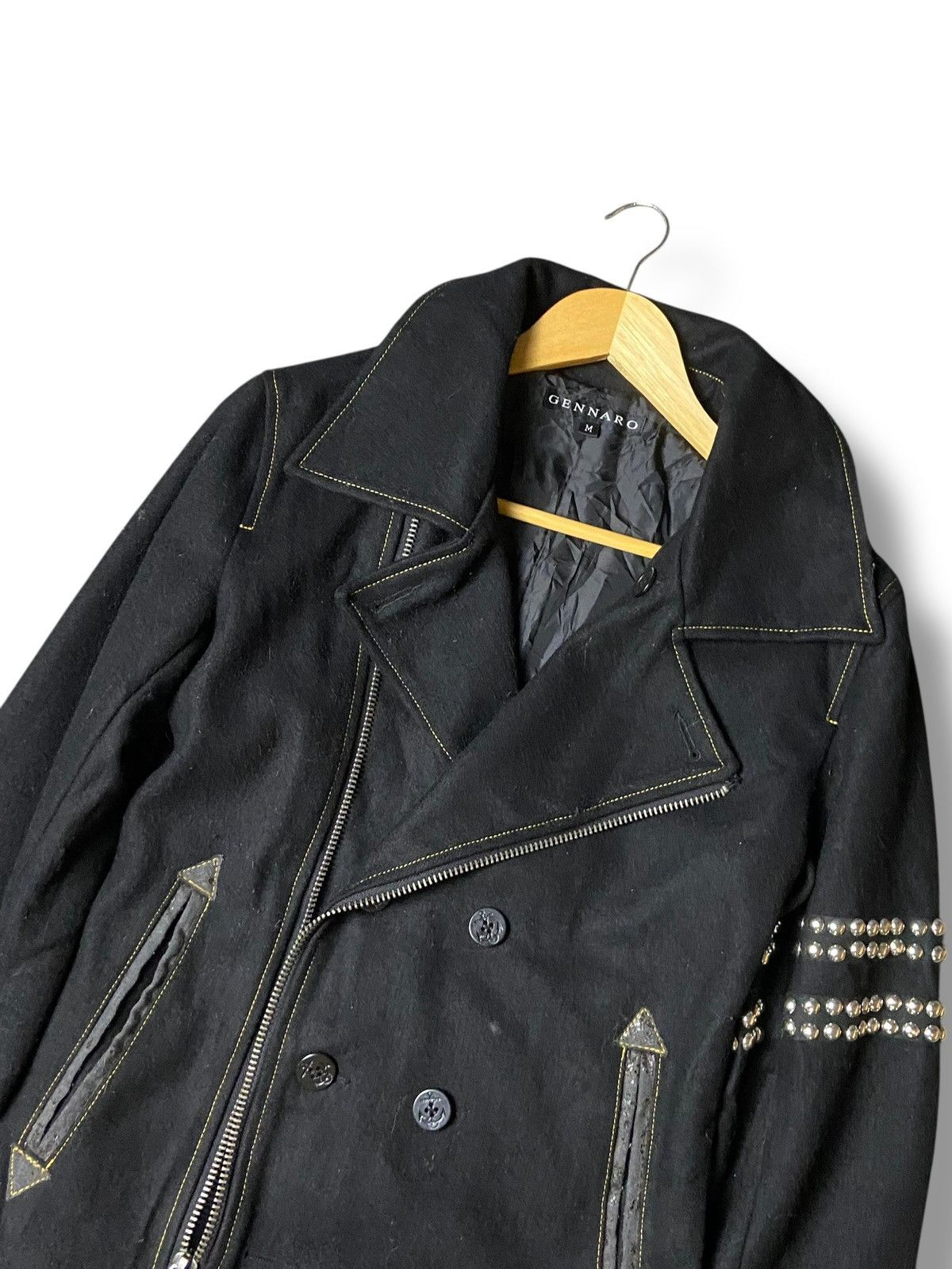Japanese Brand × Seditionaries × Vintage Vintage GENNARO Punk Double Breasted Wool Jacket (125) Size US M / EU 48-50 / 2 - 6 Thumbnail